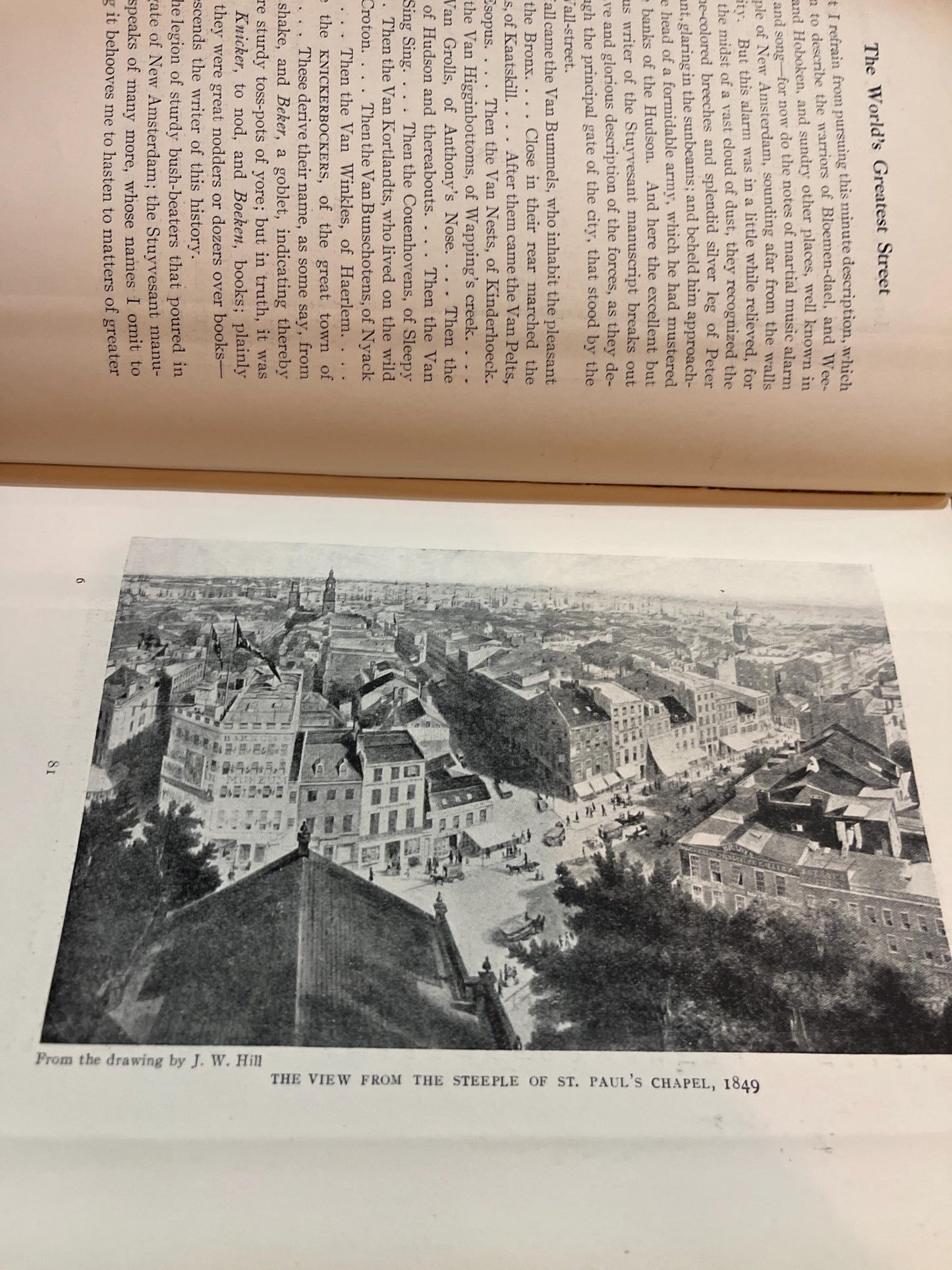 Vintage Hardcover Book "The Greatest Street in the World: Broadway" 1911