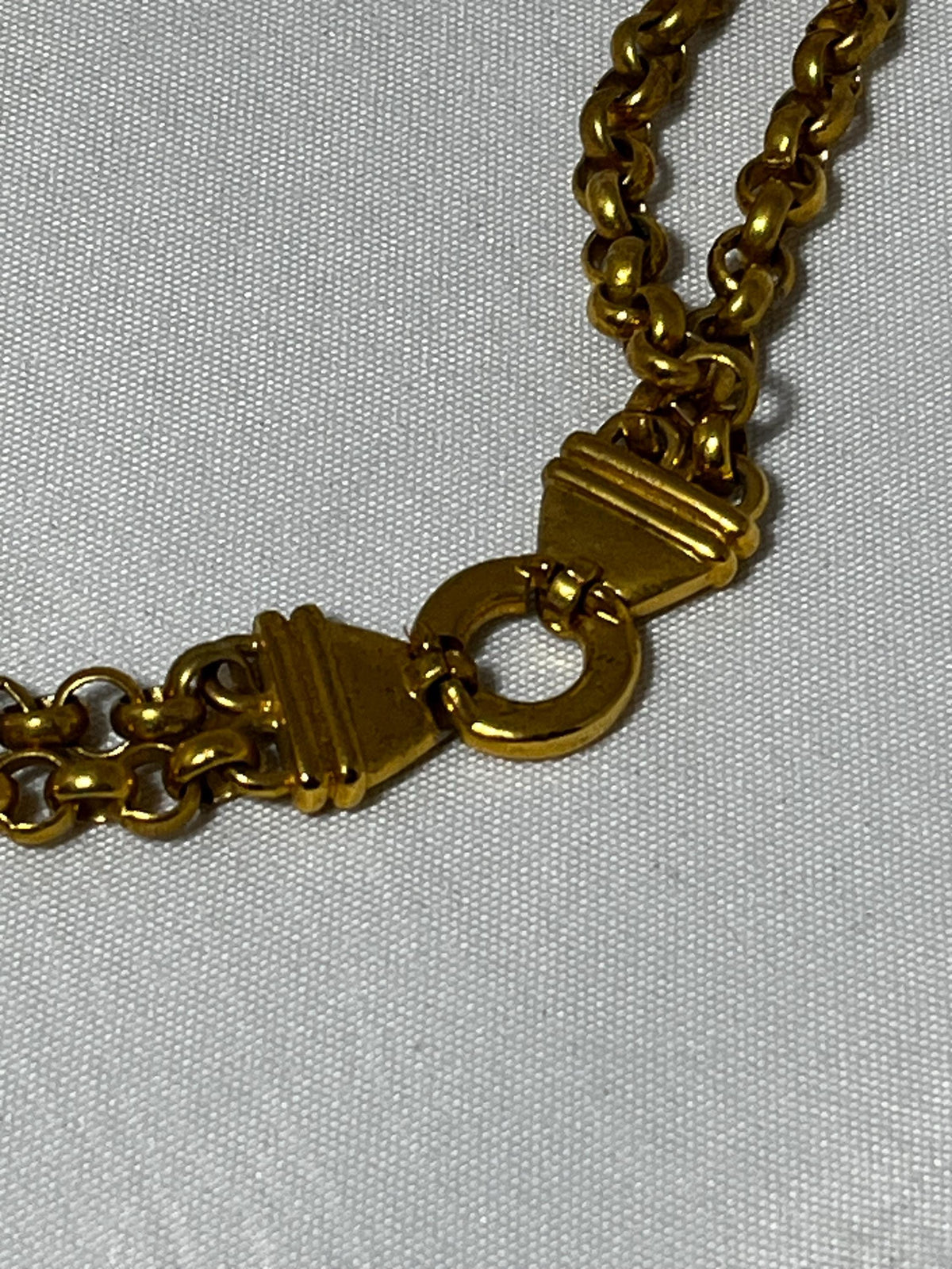 Vintage XCV Runway Liz Claiborne Gold Toned Chain Necklace, Elegant Statement Jewelry, Gift For Her