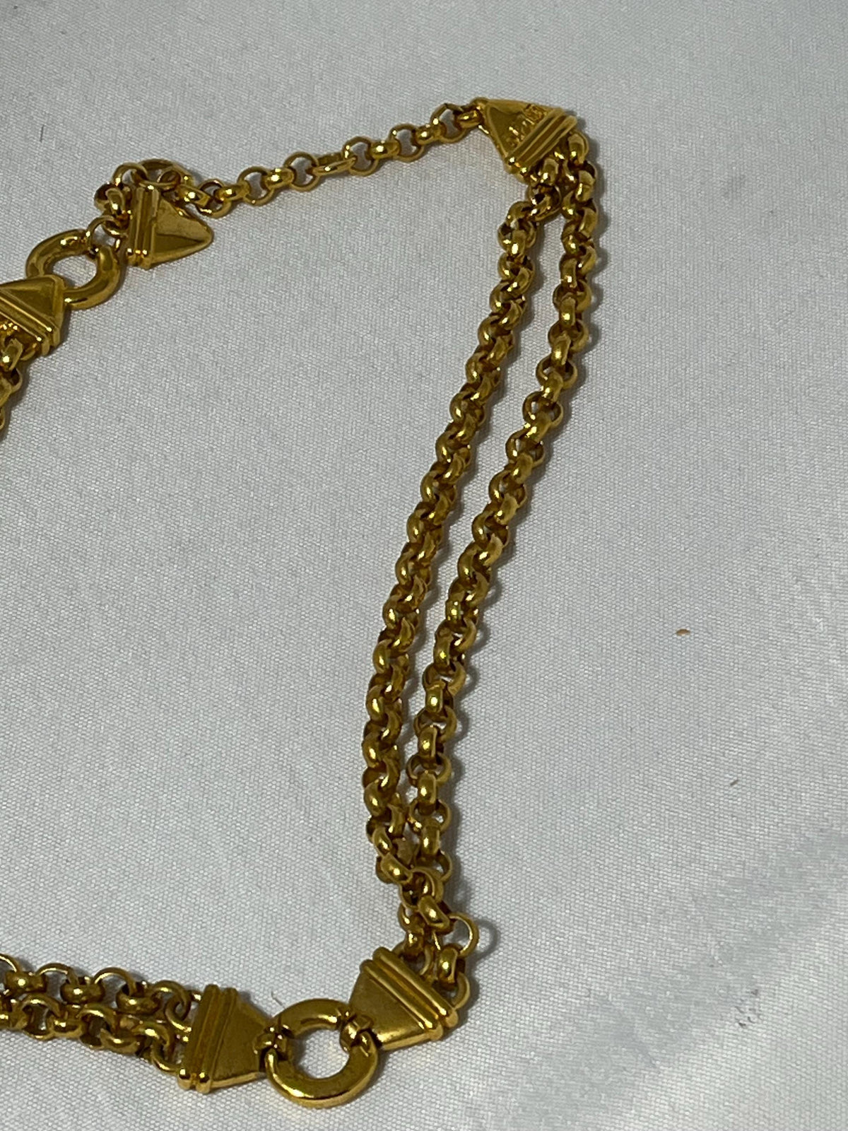 Vintage XCV Runway Liz Claiborne Gold Toned Chain Necklace, Elegant Statement Jewelry, Gift For Her