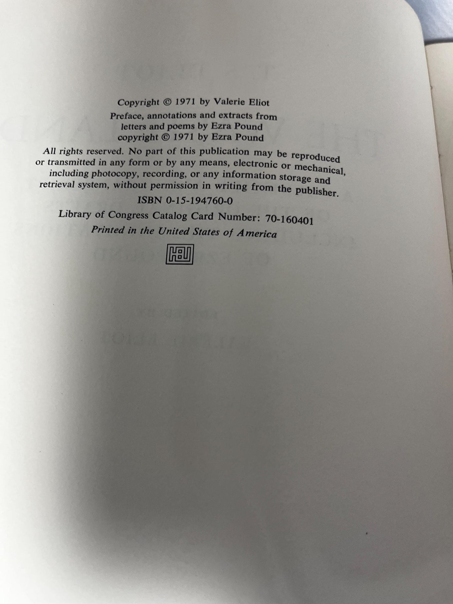 The Waste Land Facsimile Drafts with Ezra Pound Annotations, TS Eliot Poetry Book, 20th Century Literature Gift