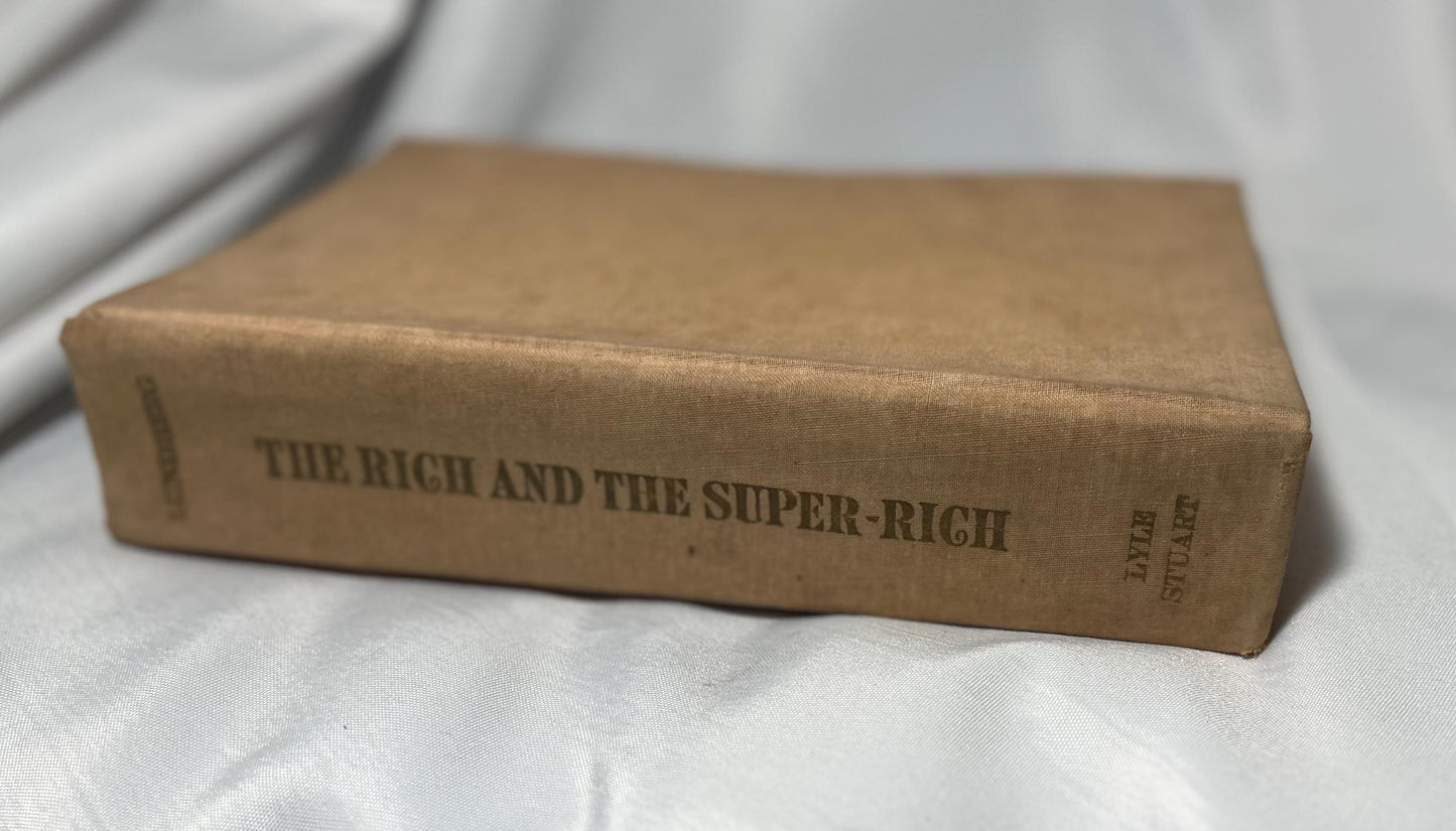 Vintage Ferdinand Lundberg Hardcover Book 1968 First Edition, Wealth History Study, Social Class Analysis