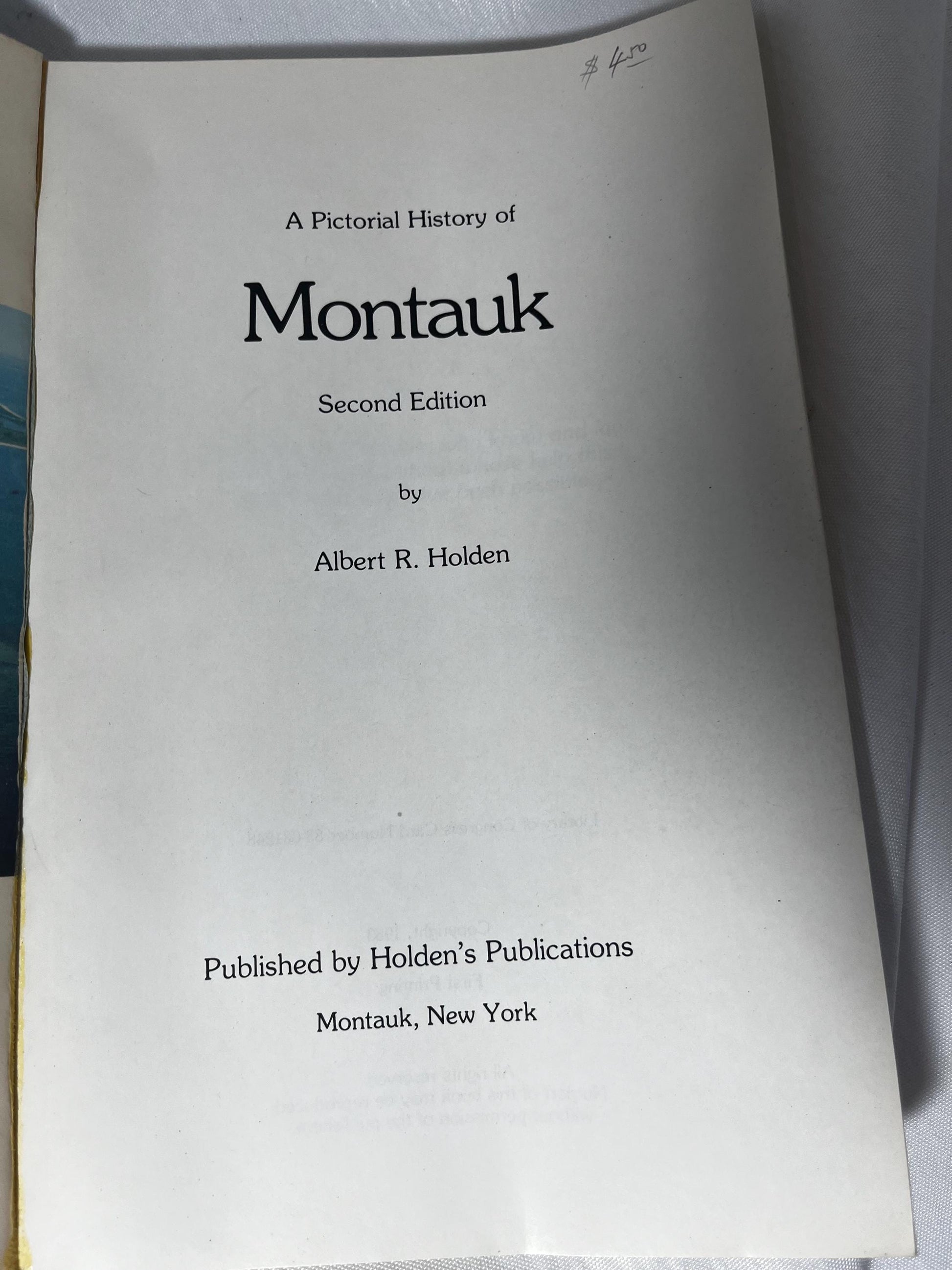 Vintage Montauk Book 1983 Paperback, East End Long Island Photography, Albert R. Holden