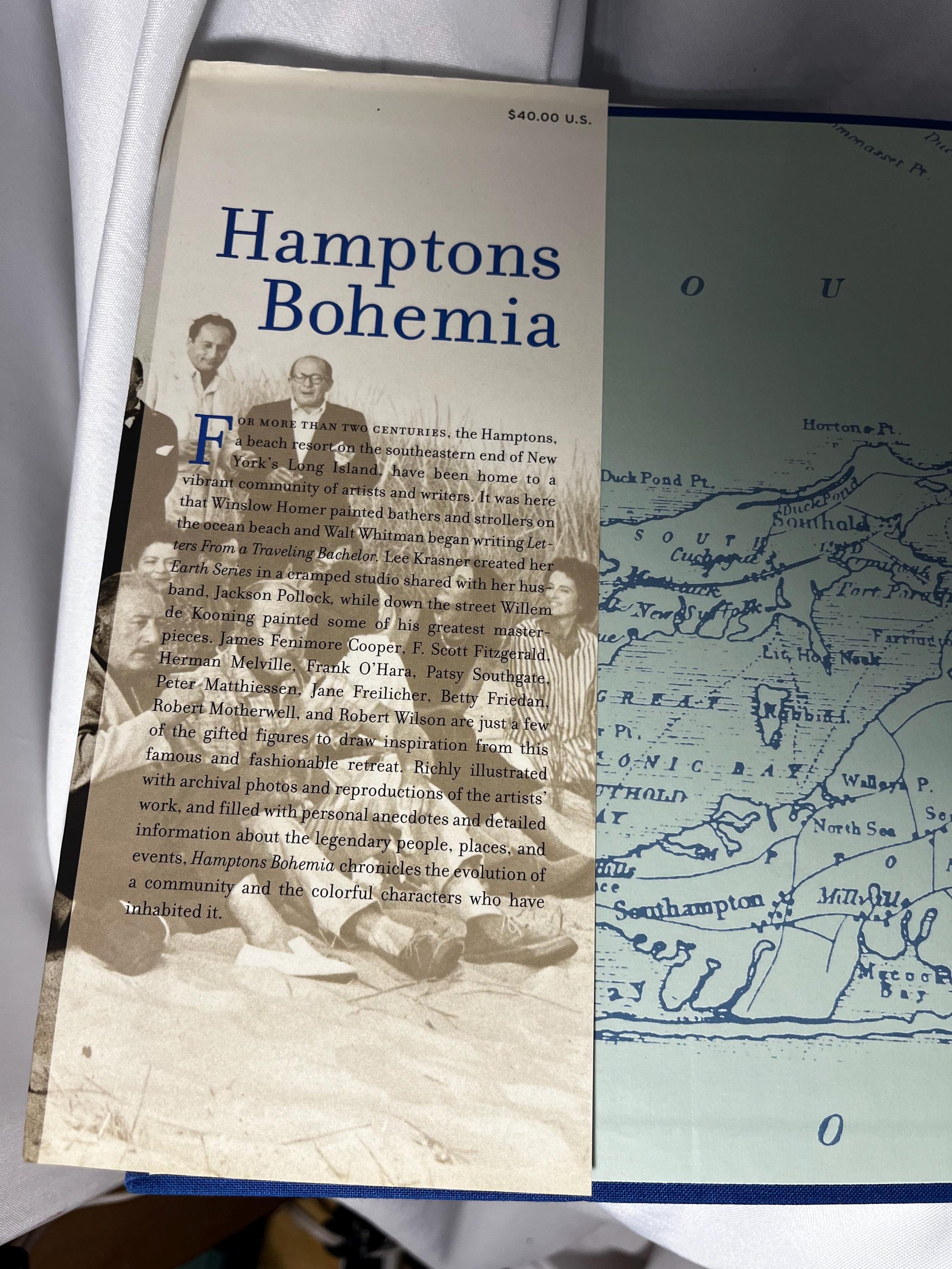 East End Long Island History Book, "Hamptons Bohemia" Signed First Edition Hardcover, Edward Albee Foreword