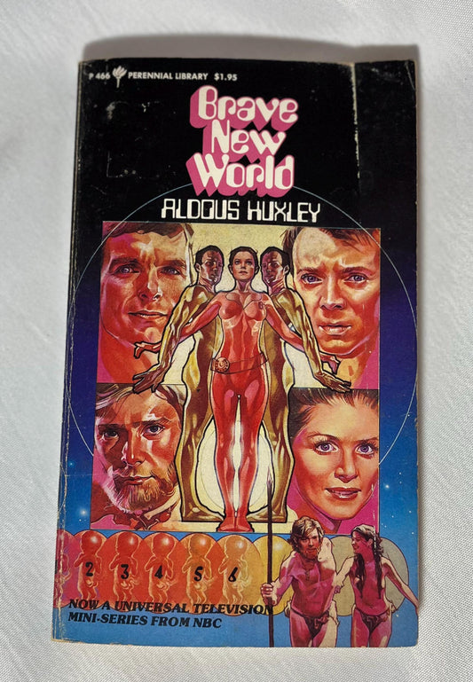 Aldous Huxley "Brave New World" Paperback 1931 Dystopian Novel 1980 NBC Miniseries Tie-In