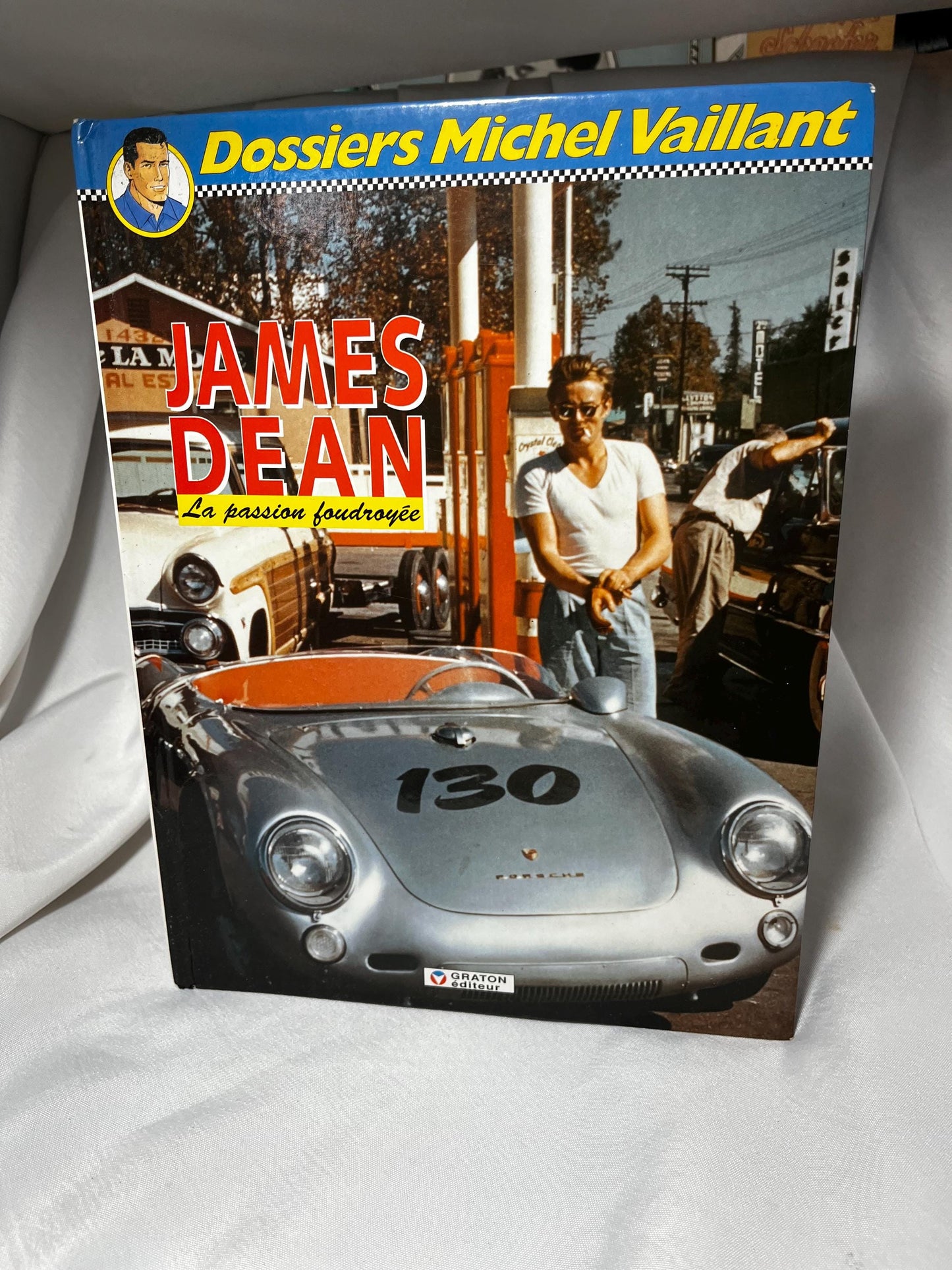 James Dean French Hardcover Book 1995, Le Passion Foudroyée, Car Enthusiast Gift, French Language Book