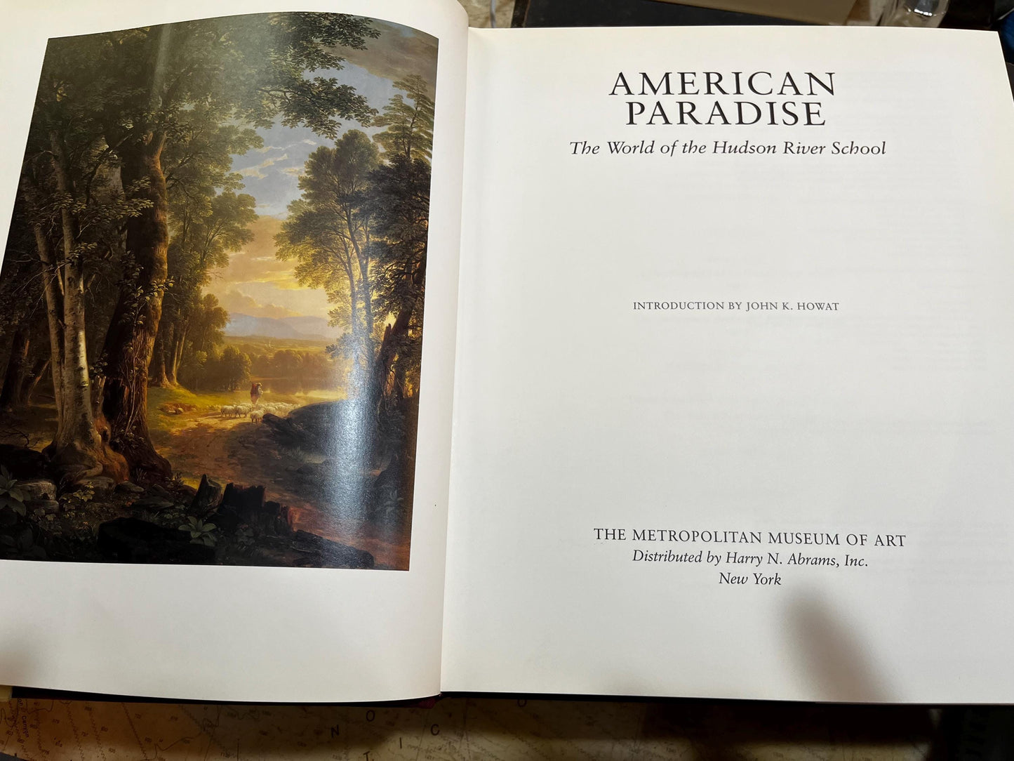 Hudson River School Book, 1987 Hardcover First Edition, Museum of Modern Art Essays, 19th Century, Landscape Paintings