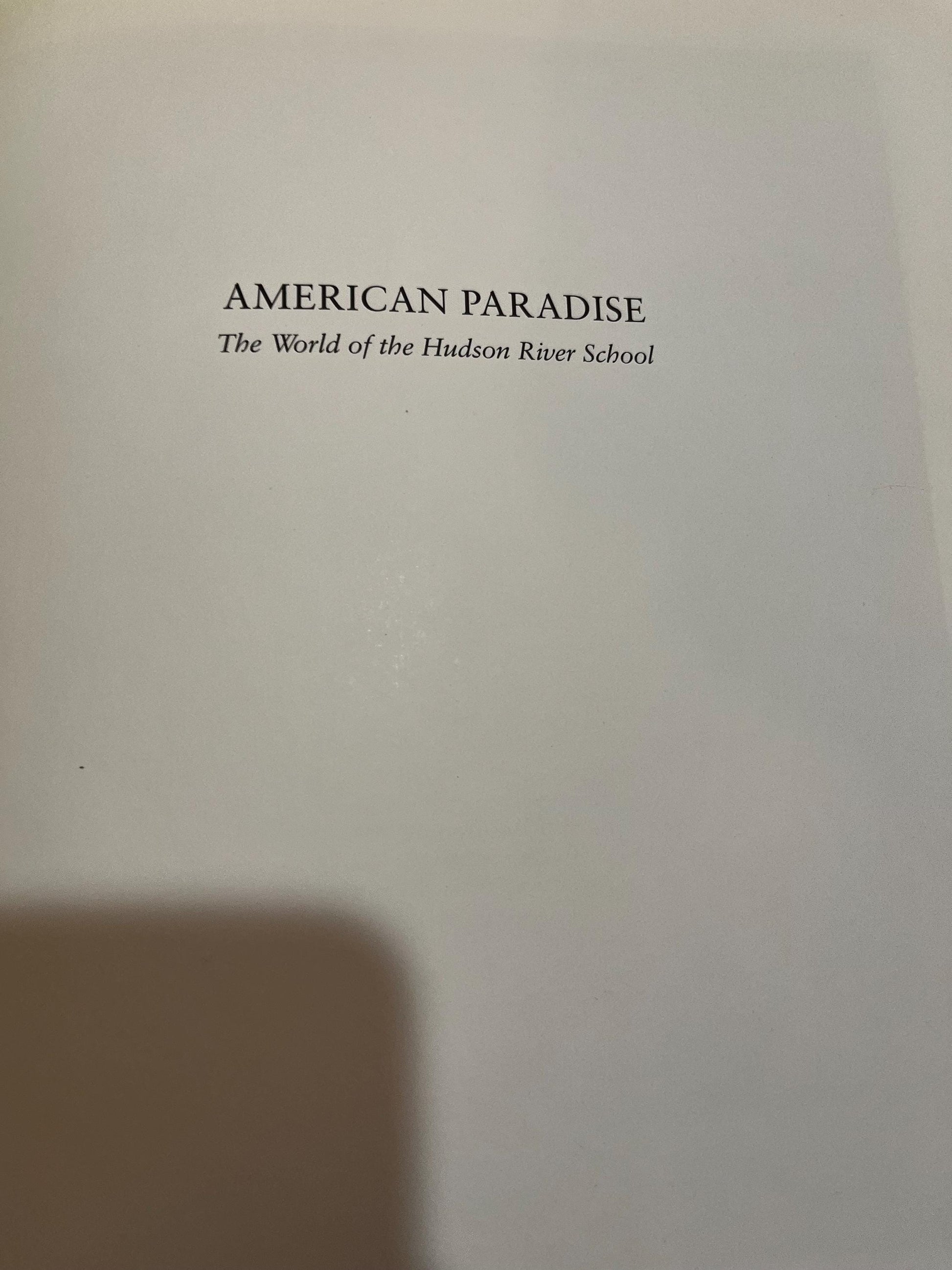 Hudson River School Book, 1987 Hardcover First Edition, Museum of Modern Art Essays, 19th Century, Landscape Paintings