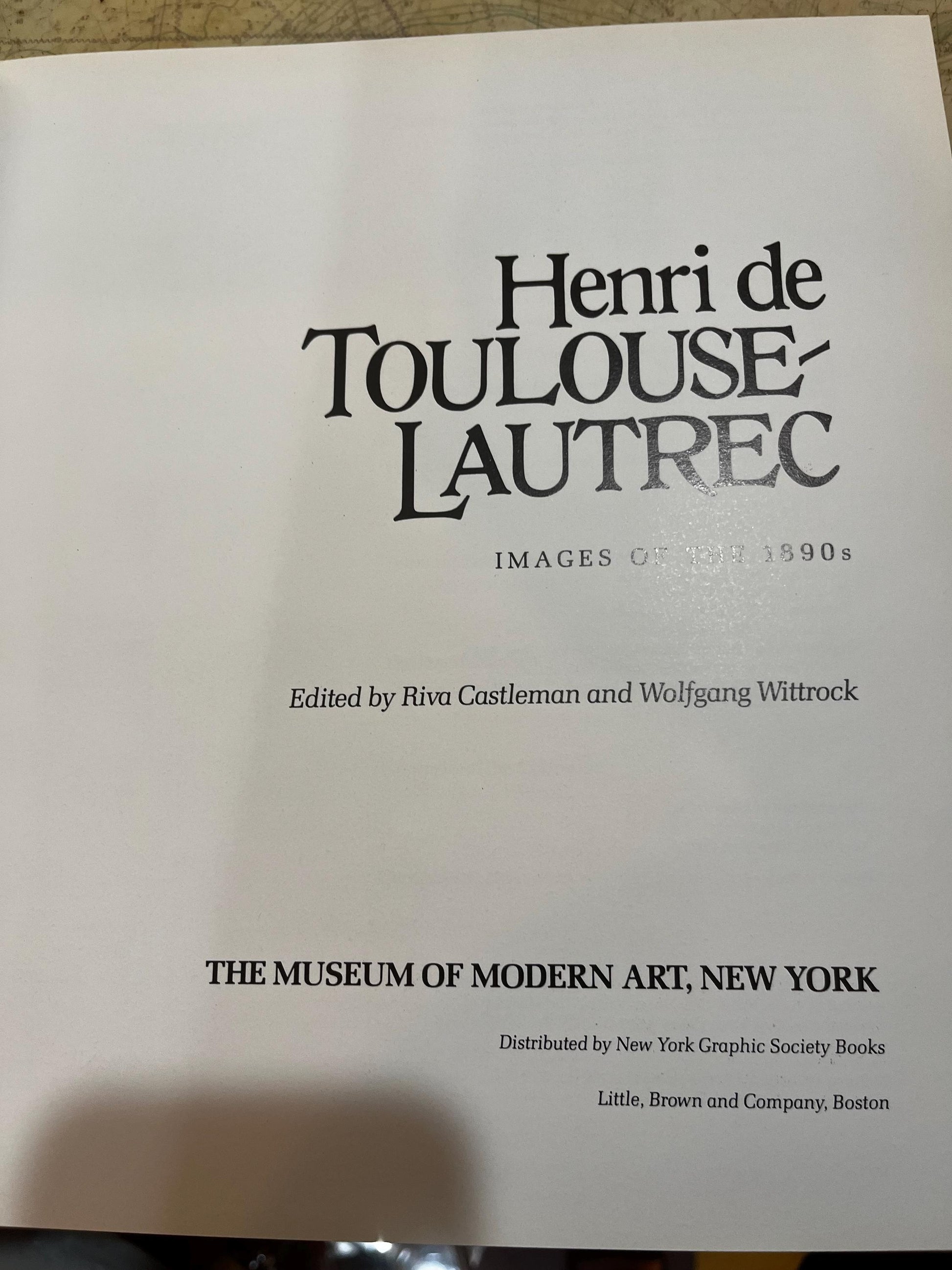 Henri de Toulouse-Lautrec 1890s Images Coffee Table Book, 1st Edition Hardcover, French Painter, Bohemian Art, Moulin Rouge