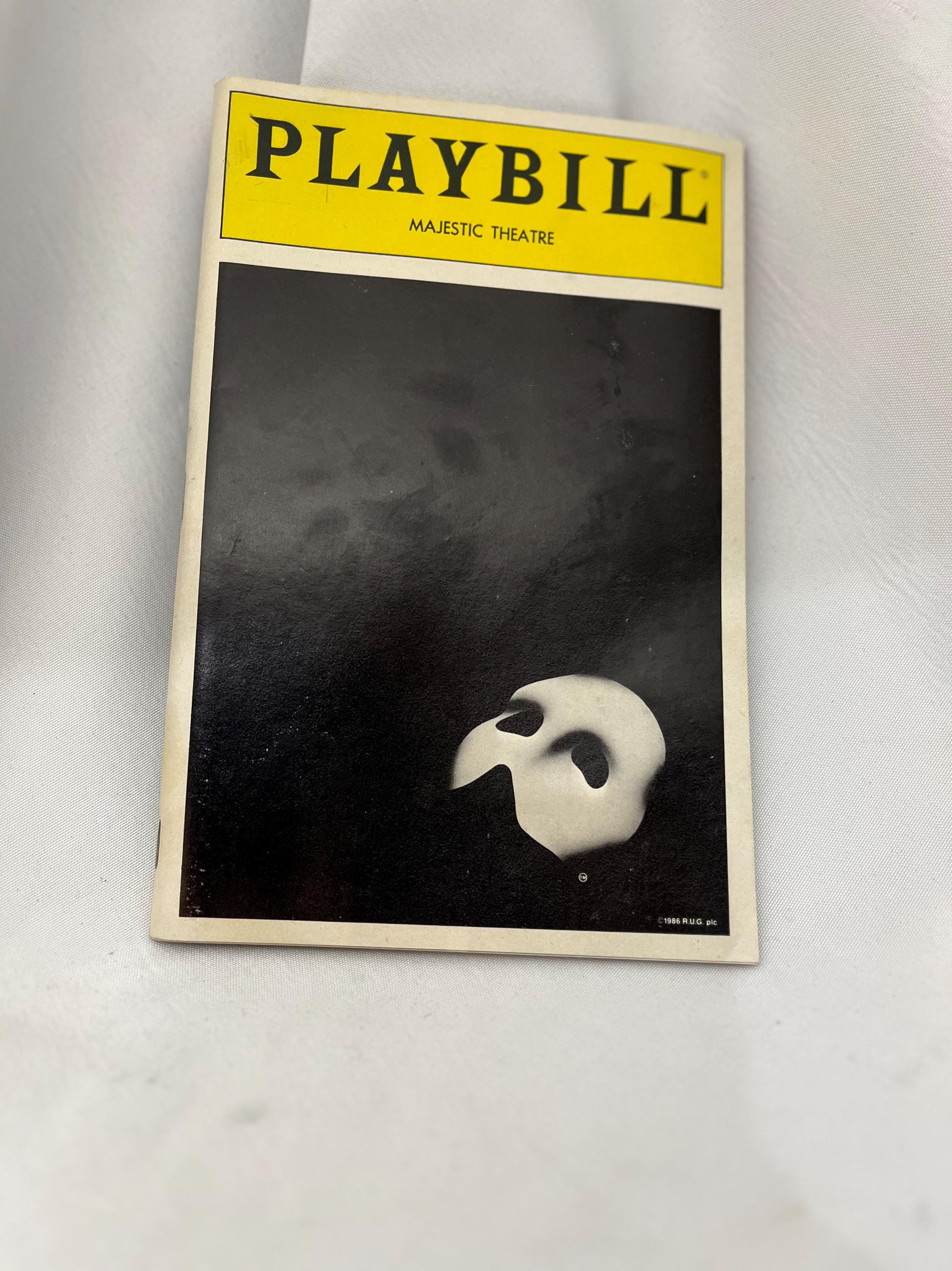 The Phantom of the Opera Playbill & Ticket Stub Set, 1988 Original Broadway Cast, Souvenir Collectible