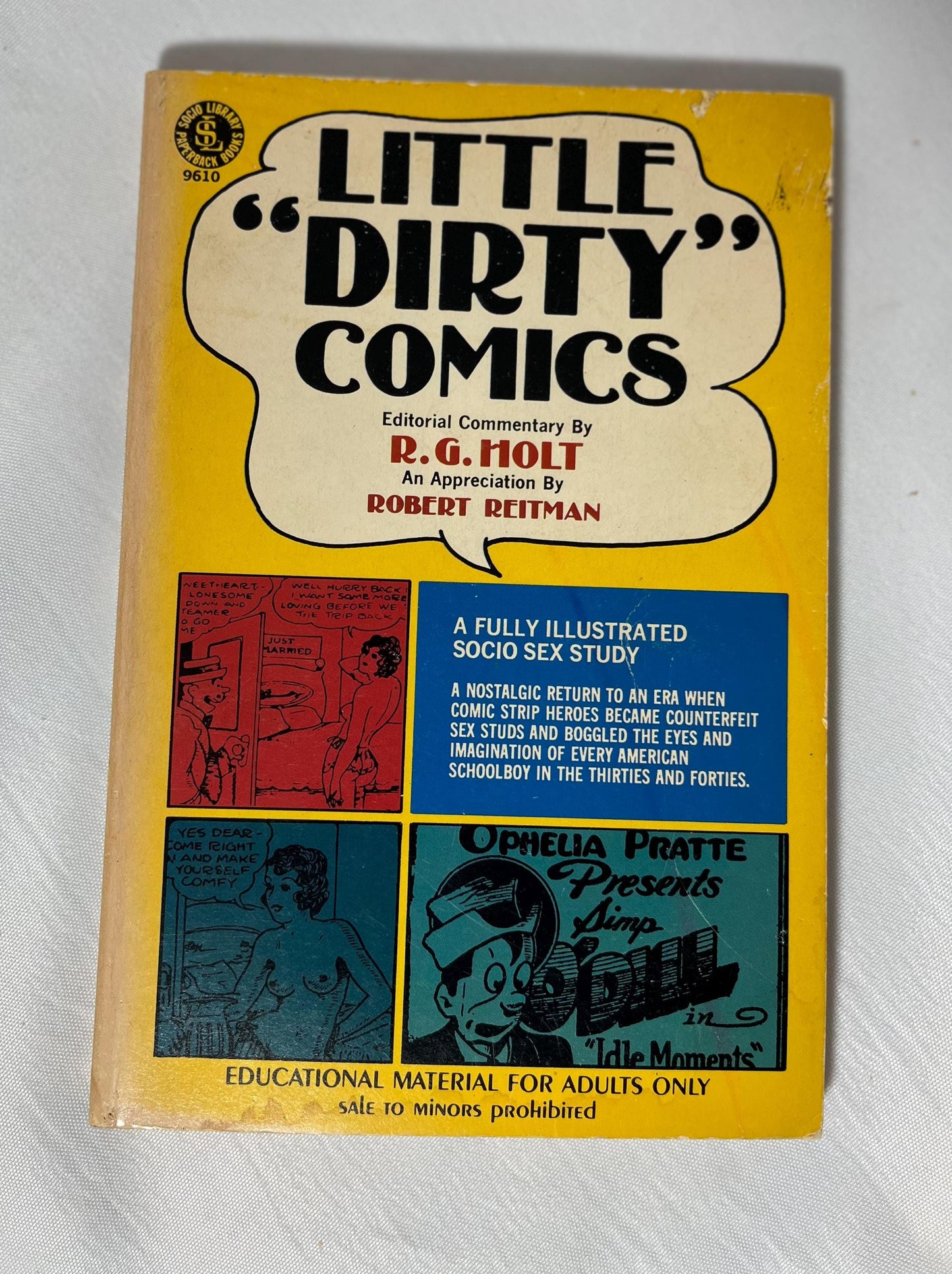 Vintage 'Little Dirty Comics' Editorial Commentary 1971 Paperback, Campy Comics Appreciation