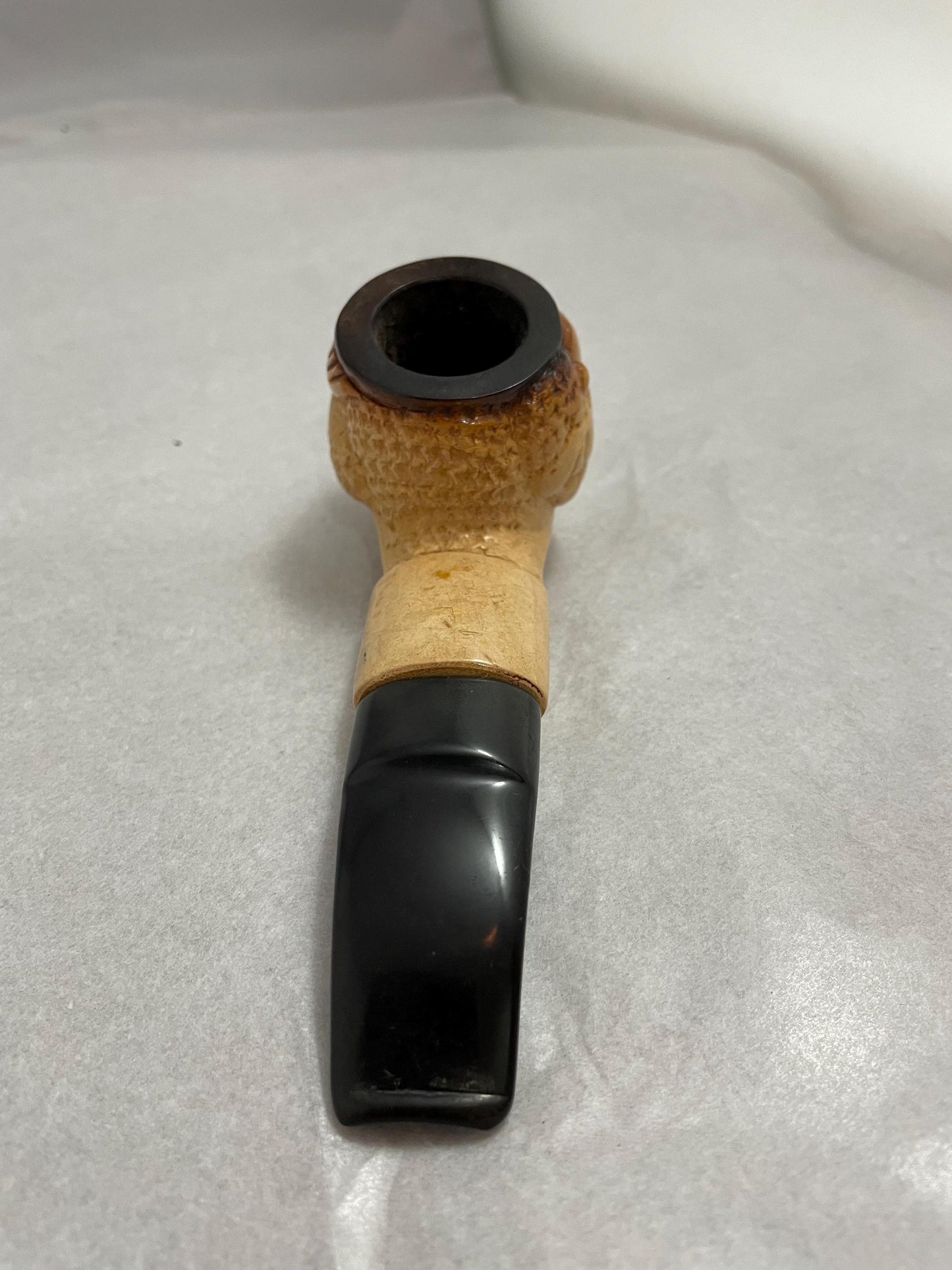 African Meerschaum Pipe Carved Mid Century Style, Vintage Tobacco Smoking Pipe, Collectible Pipe