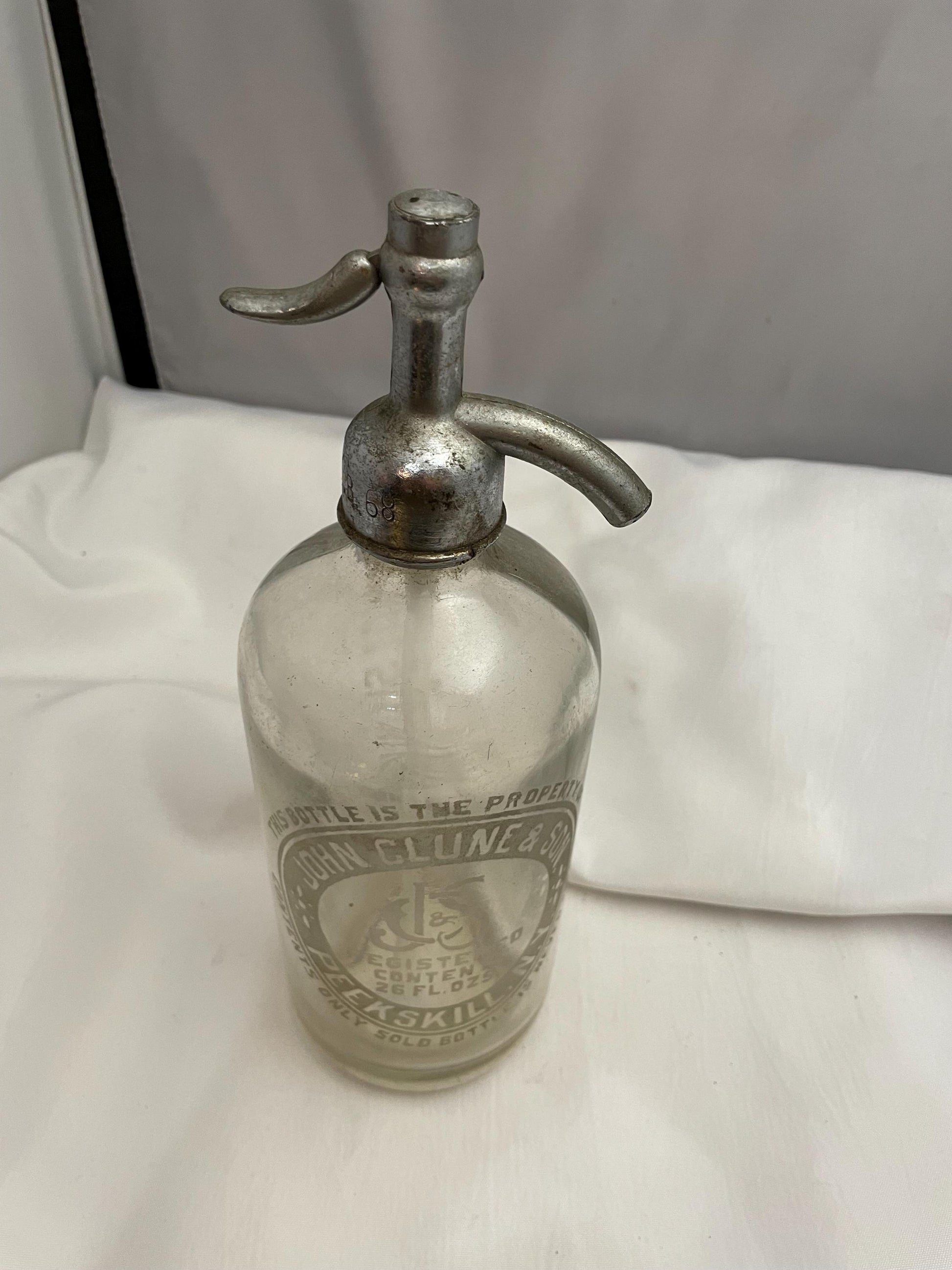 antiques Glass Seltzer bottle