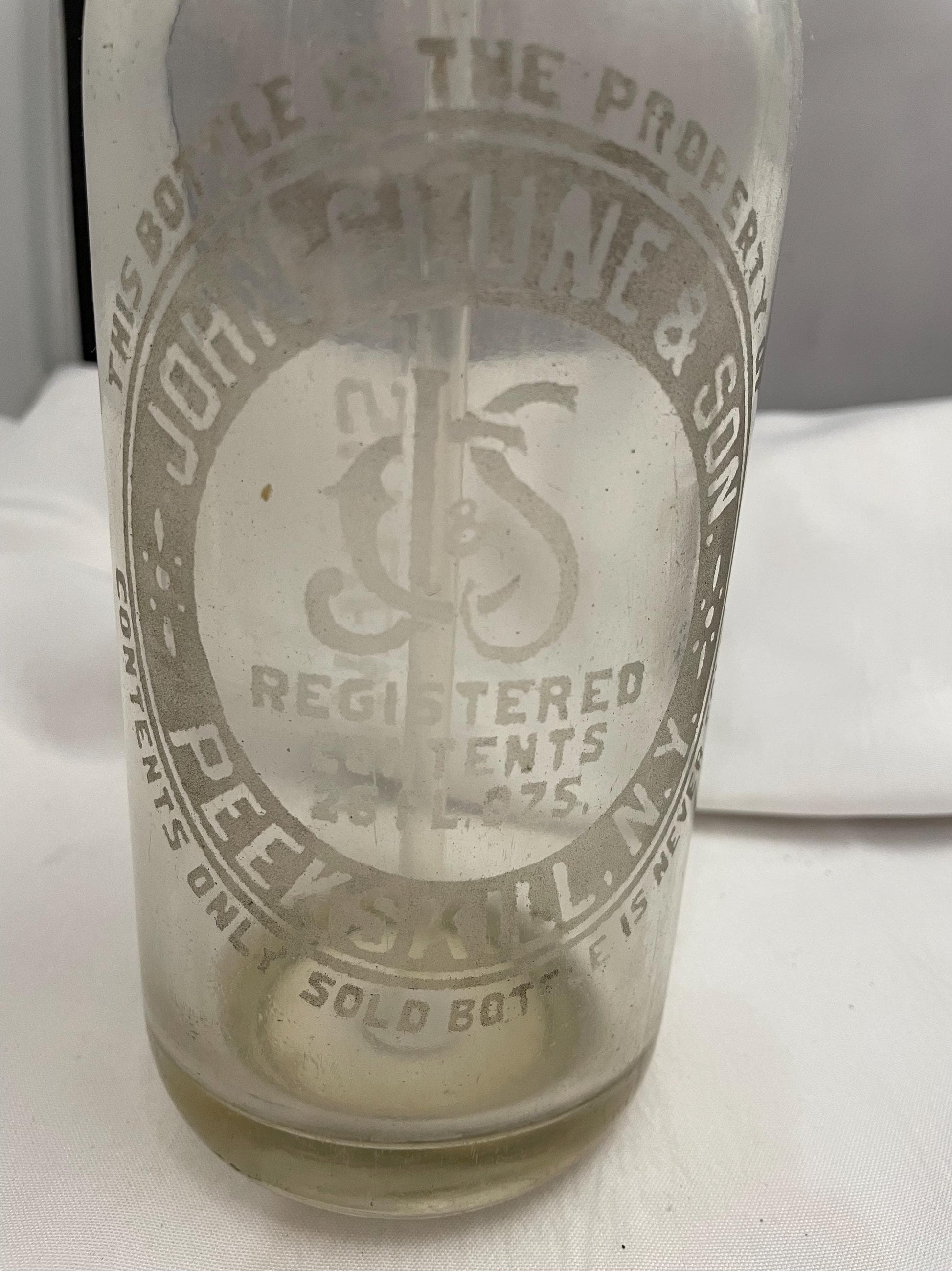 antiques Glass Seltzer bottle