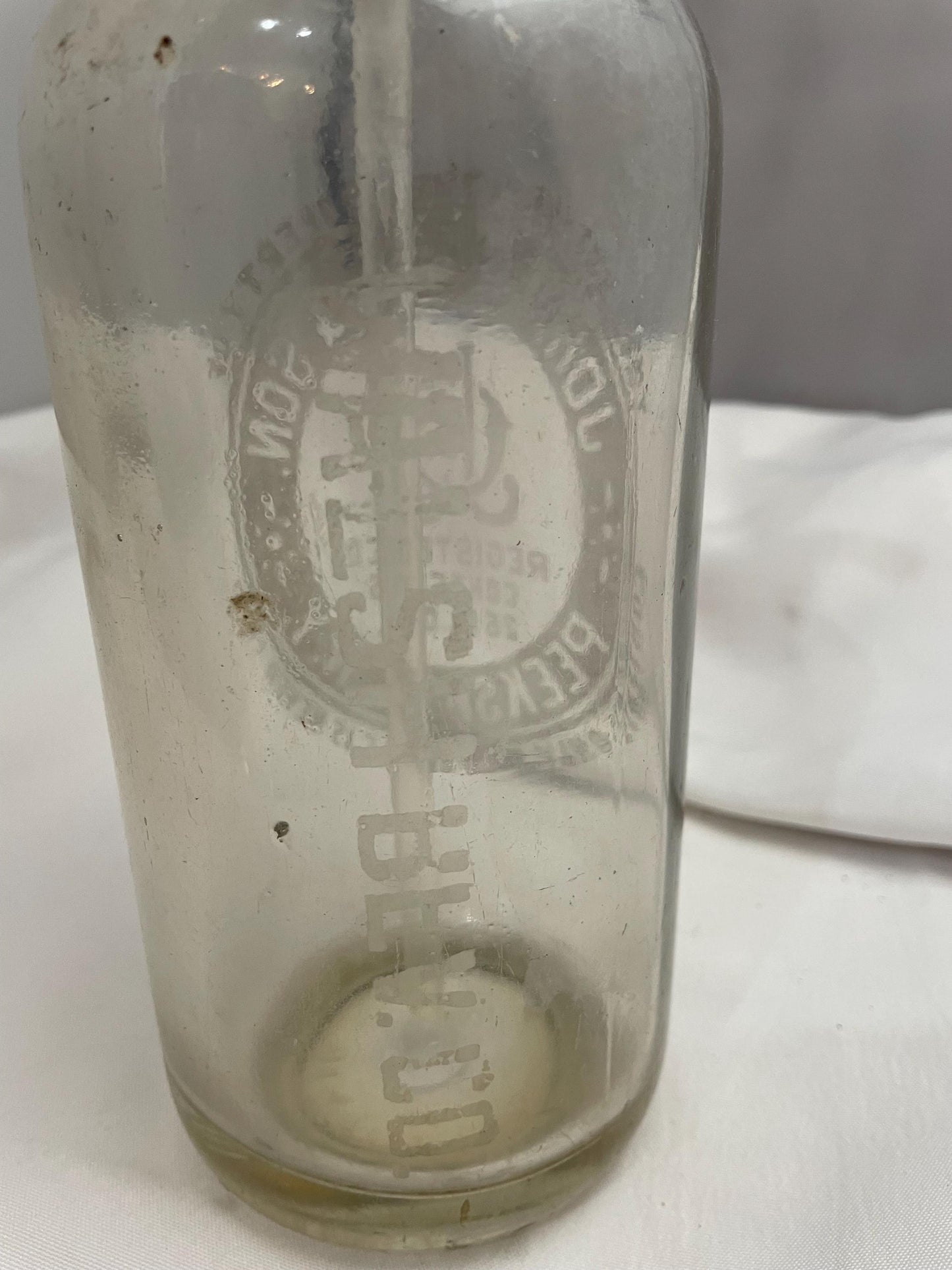 antiques Glass Seltzer bottle