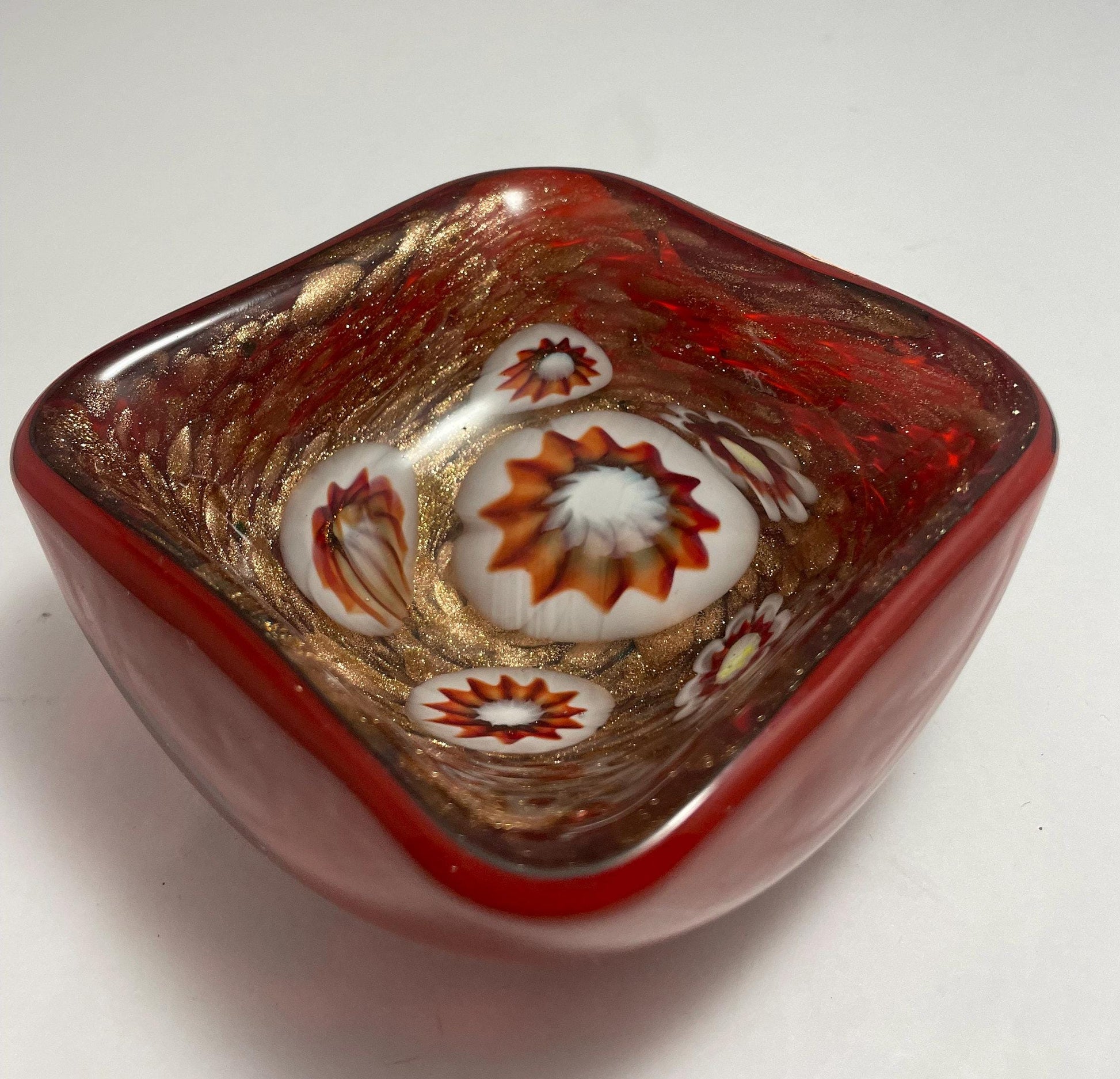 Mid Century Venetian Glass Bowl