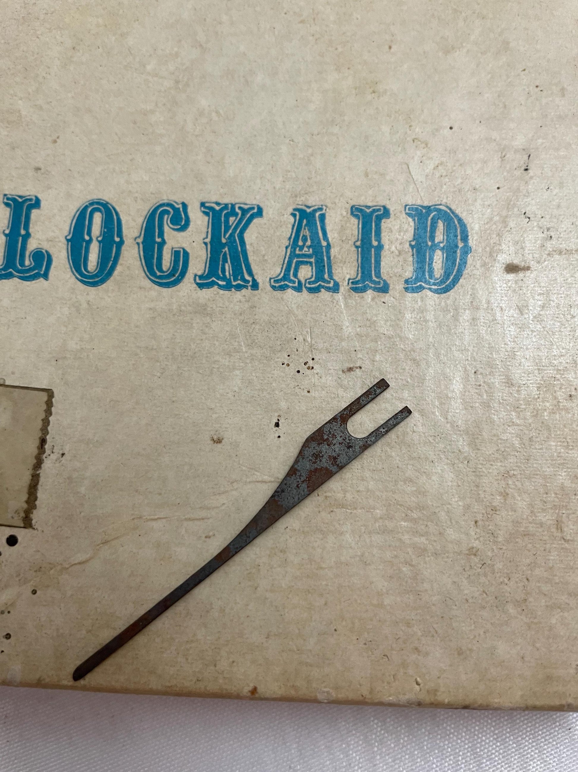 Vintage Majestic Lockaid W/tool. Original Manufacturers instructions in original box.