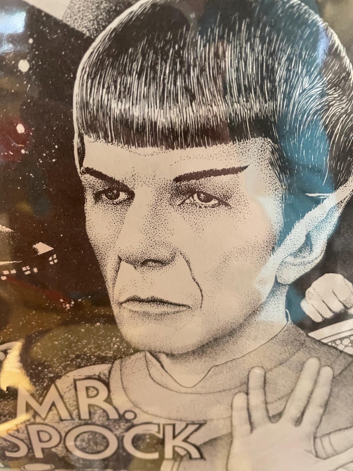 Vintage 1979 Star Trek Paramount poster board . 14x 19.8