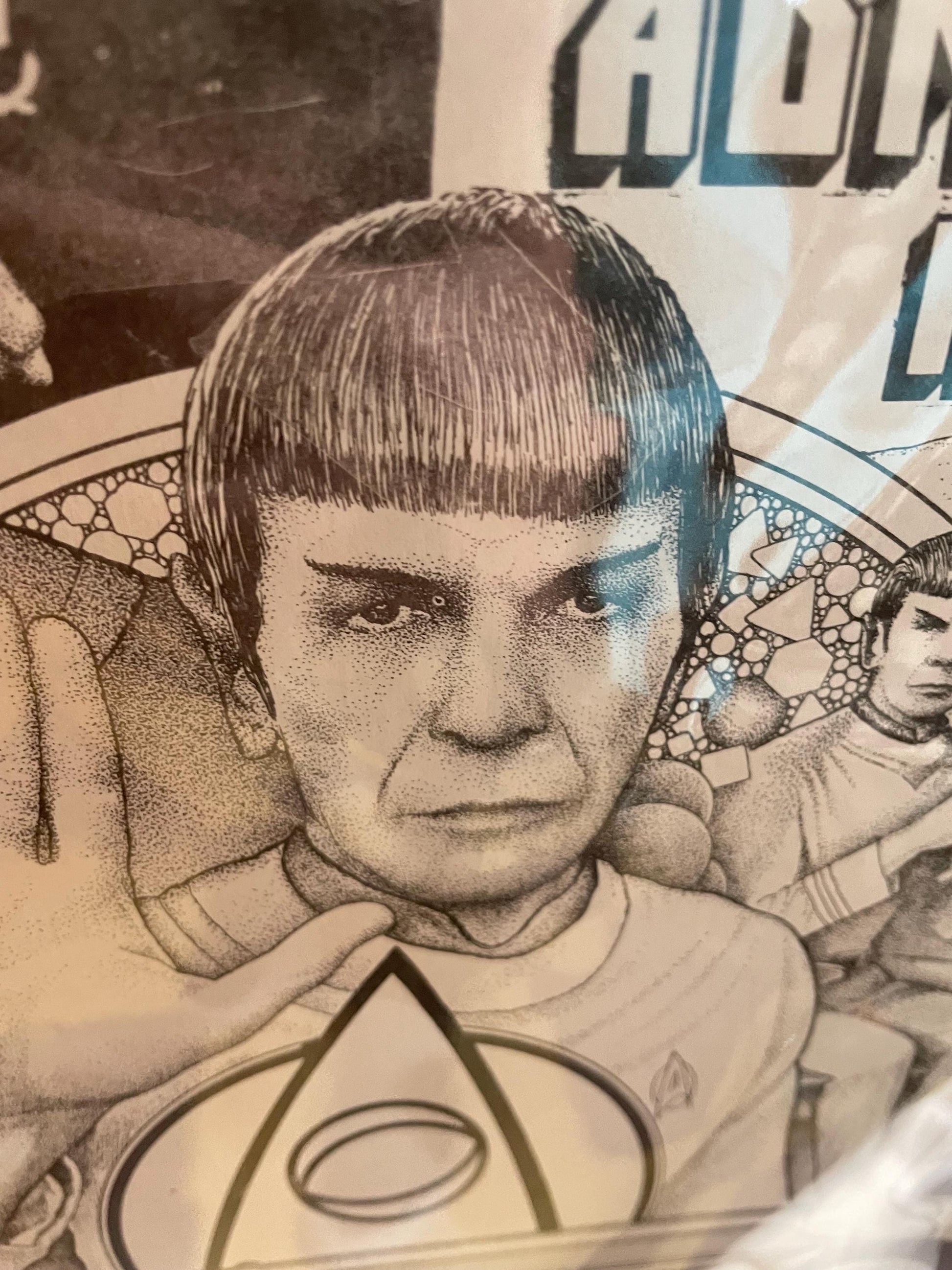 Vintage 1979 Star Trek Paramount poster board . 14x 19.8