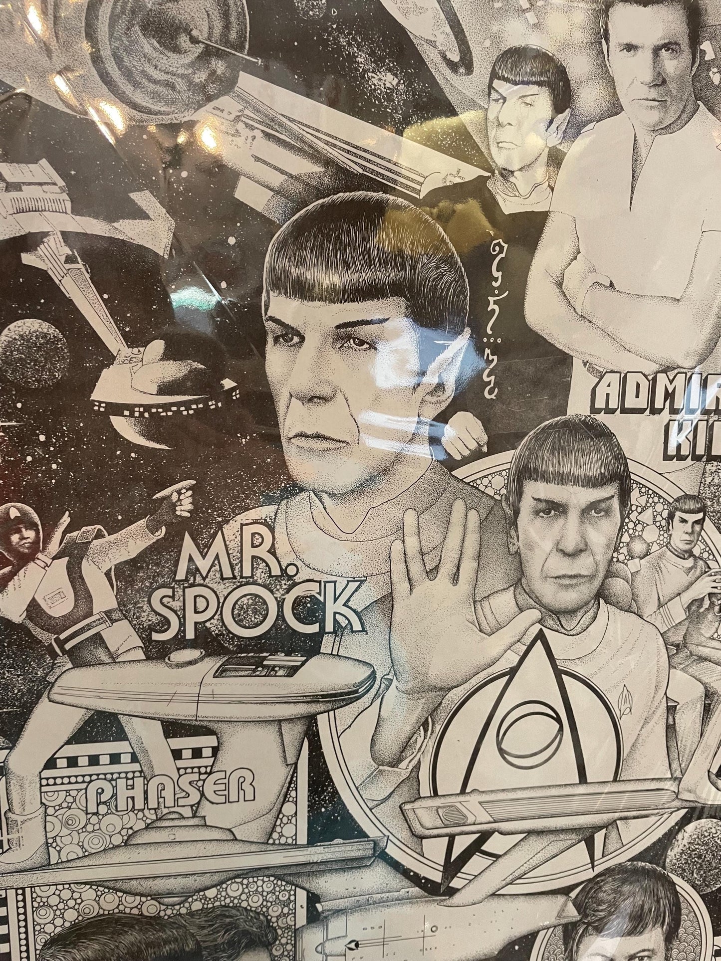 Vintage 1979 Star Trek Paramount poster board . 14x 19.8