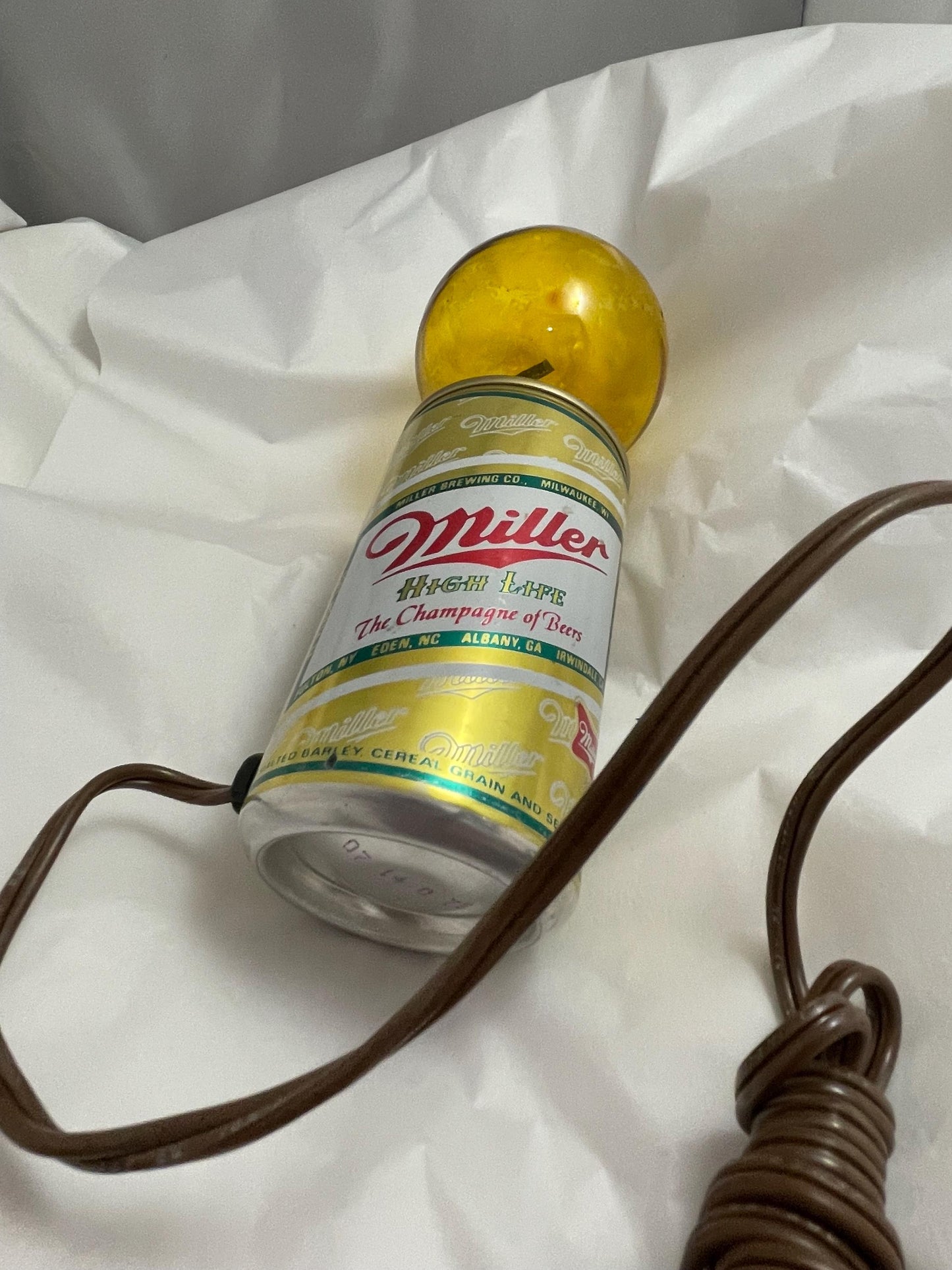 Miller High Life Electric Light. Works, needs new bulb.