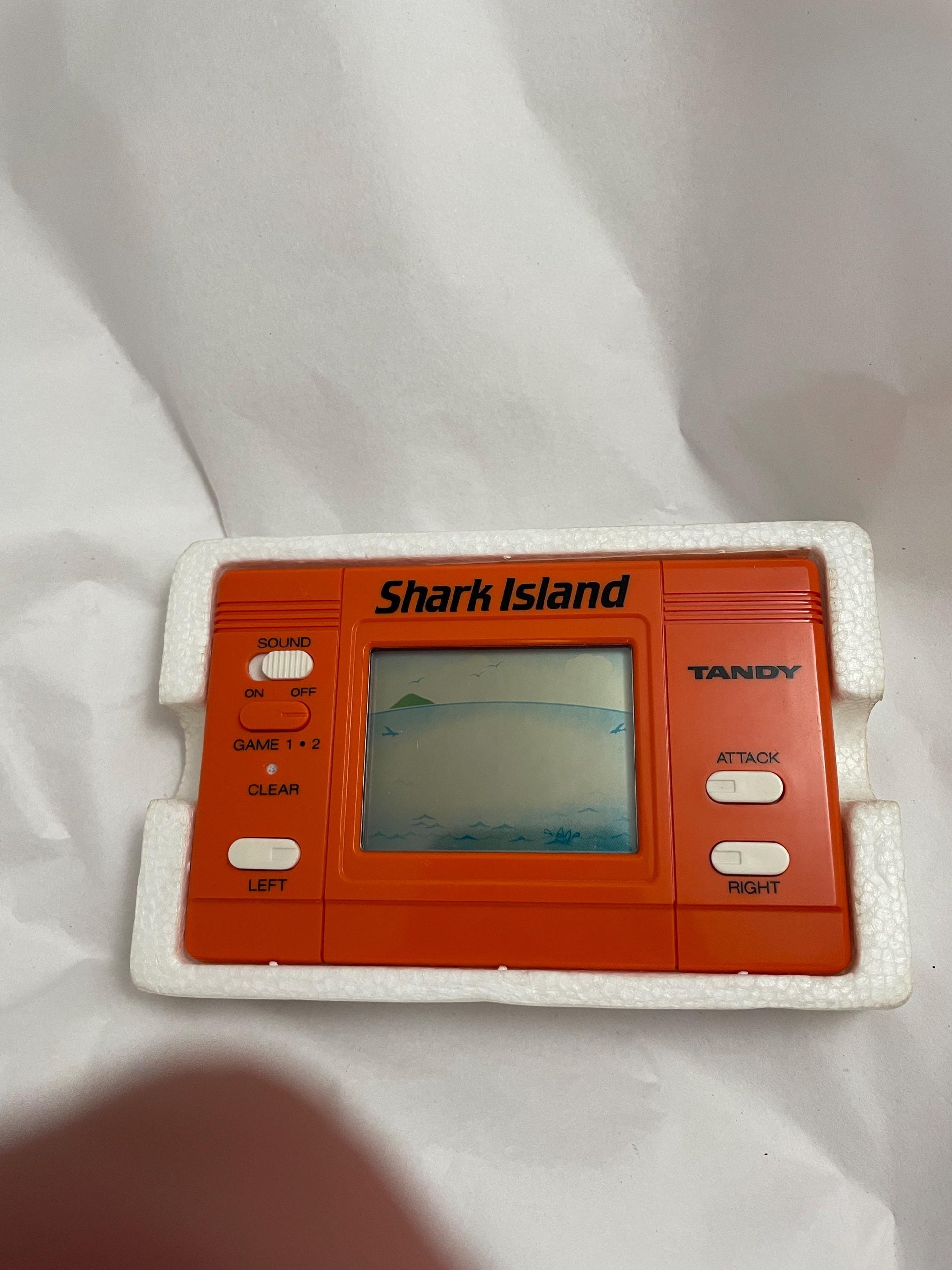 Shark Island Made by Tandy Games. LCD Vintage Game.