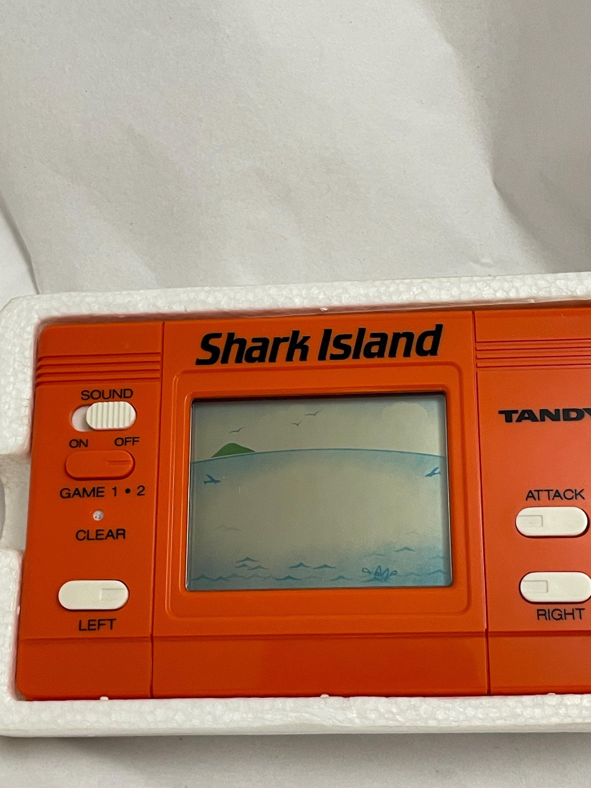 Shark Island Made by Tandy Games. LCD Vintage Game.