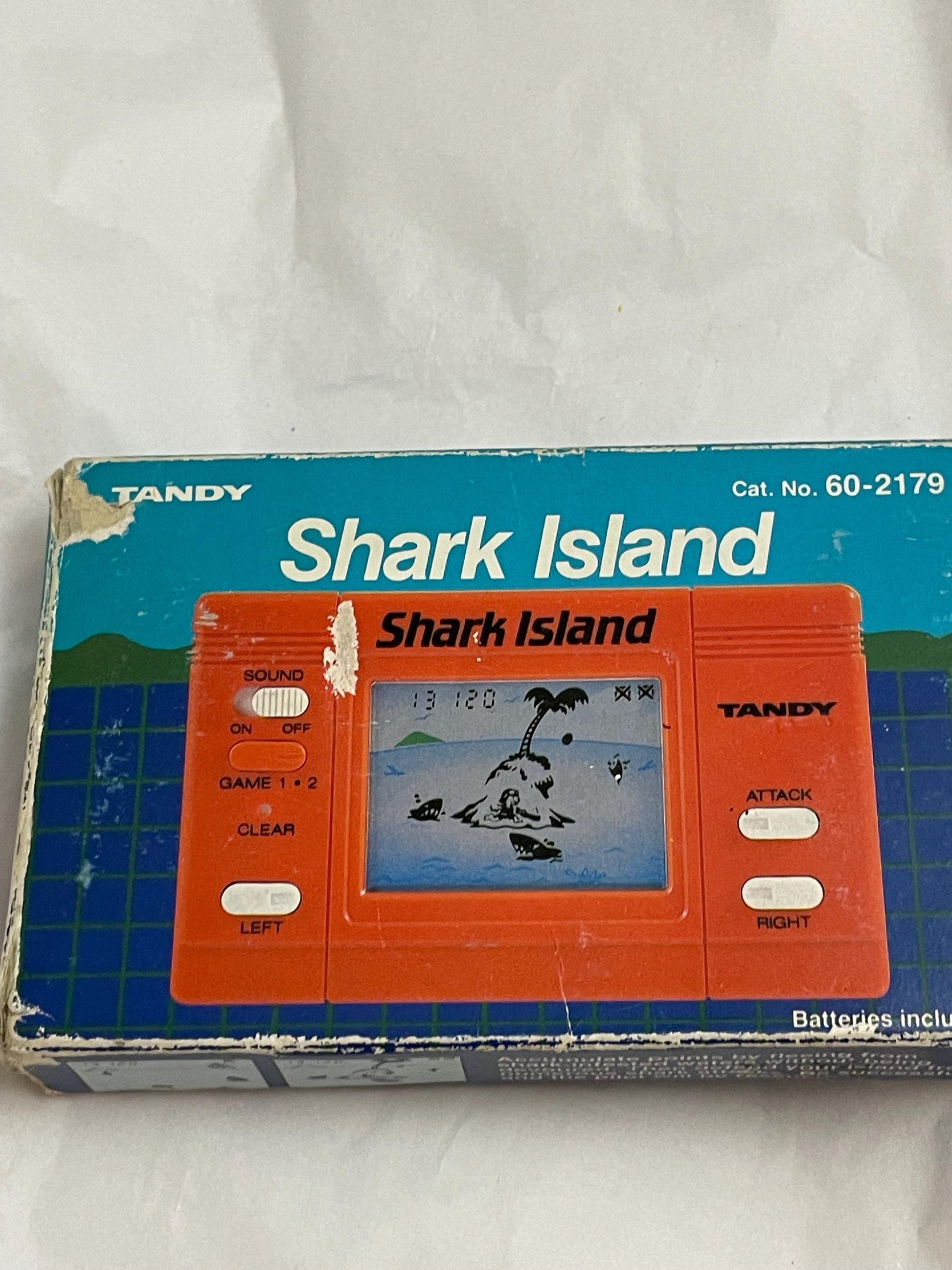 Shark Island Made by Tandy Games. LCD Vintage Game.