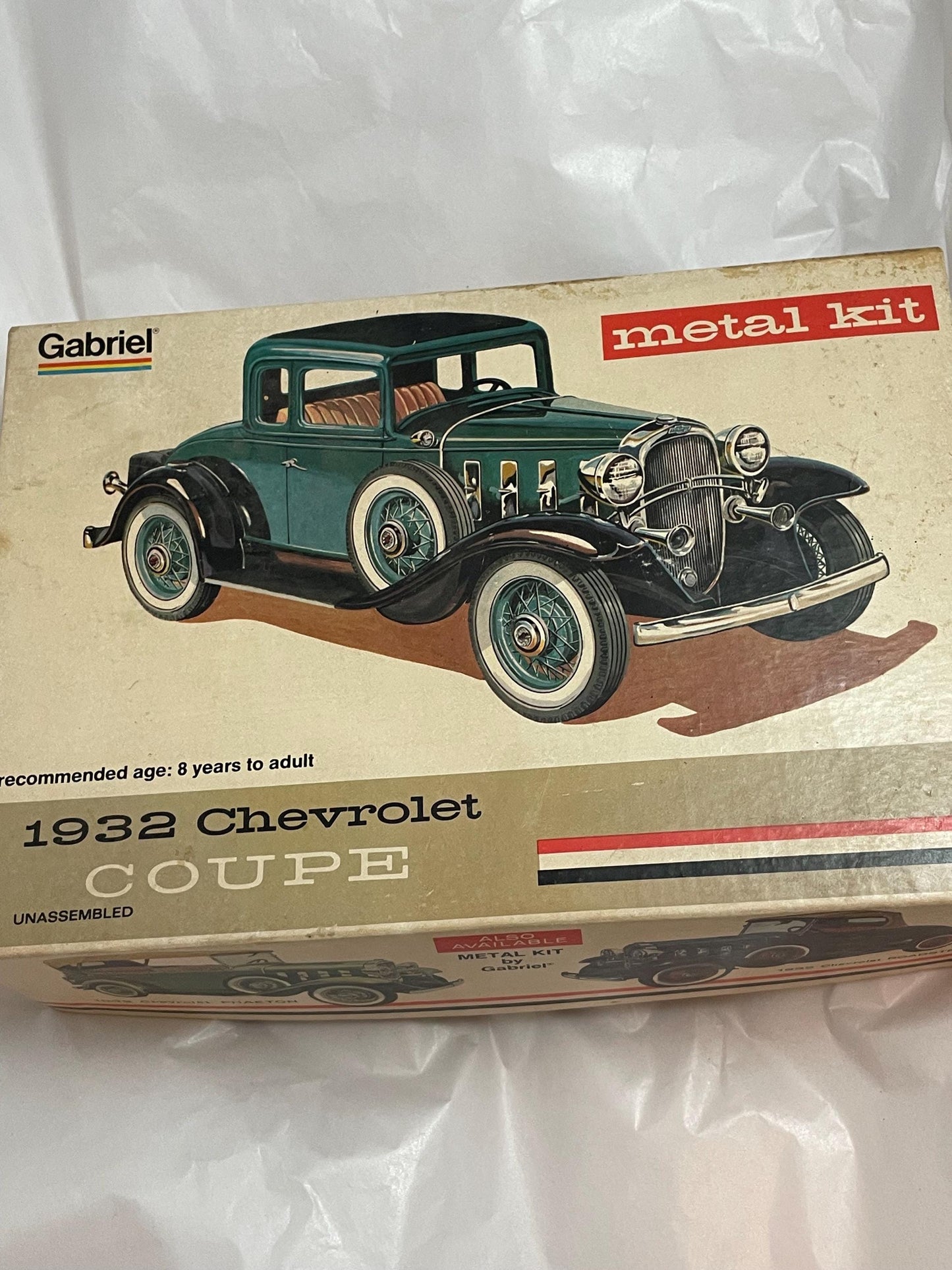 Gabriel Metal Vintage Model Car kit . 1932 Chevy Coupe Scale model.