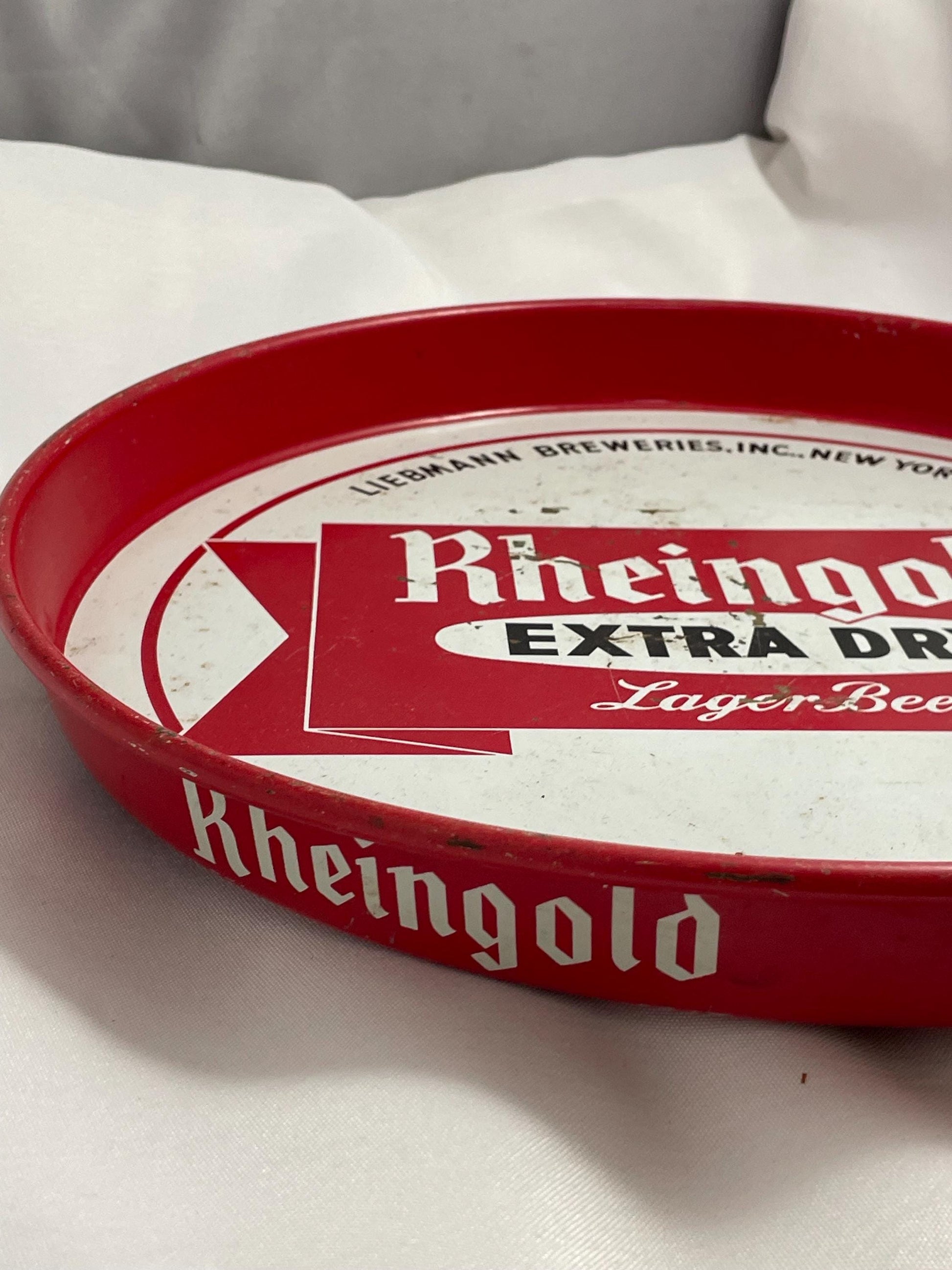 Vintage Rheingold beer Metal Serving tray.