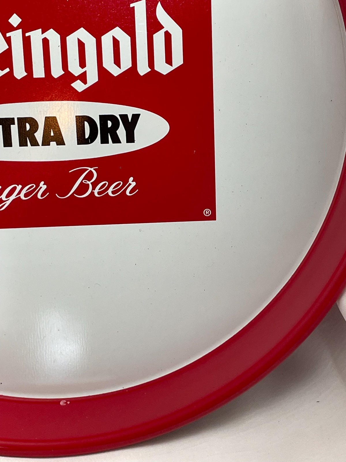 Vintage Rheingold beer serving tray large metal.