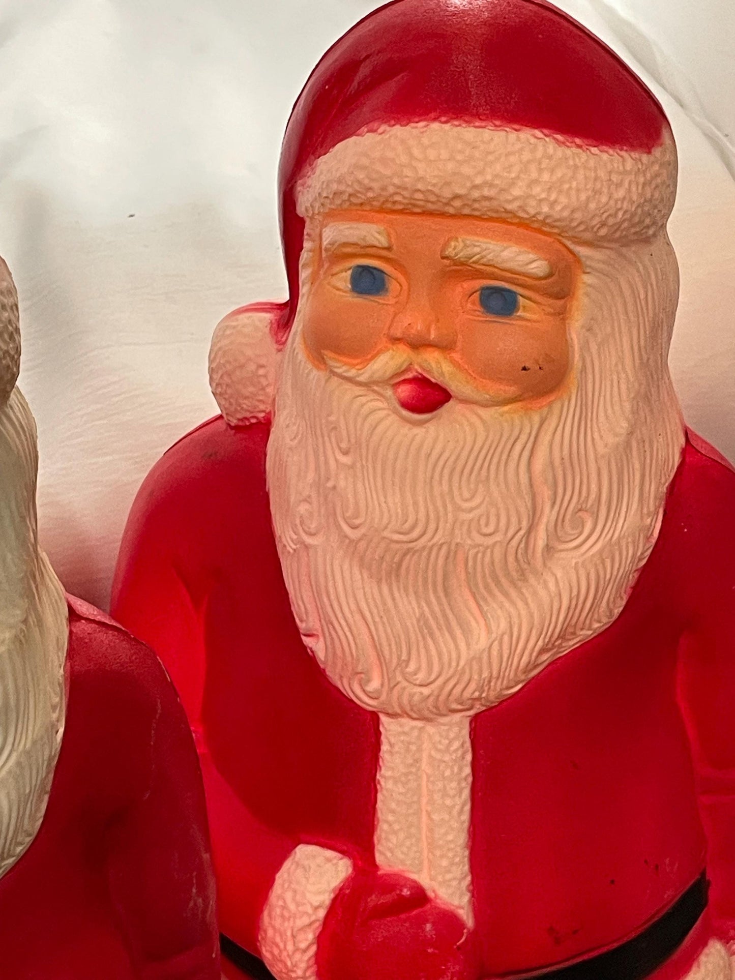 Vintage Santa Claus Christmas Blow mold light up Christmas Yard decor. 45.00 each.