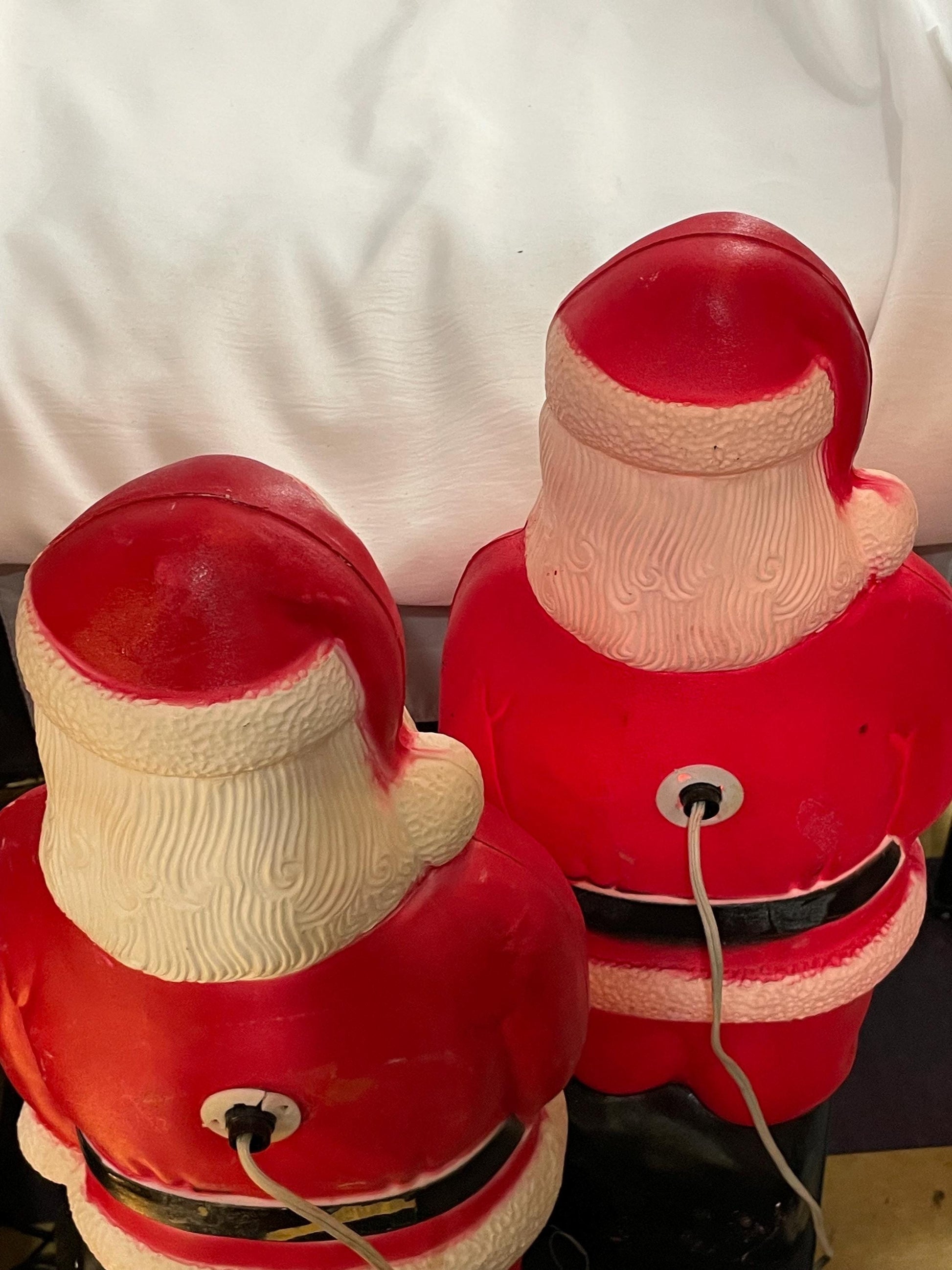 Vintage Santa Claus Christmas Blow mold light up Christmas Yard decor. 45.00 each.