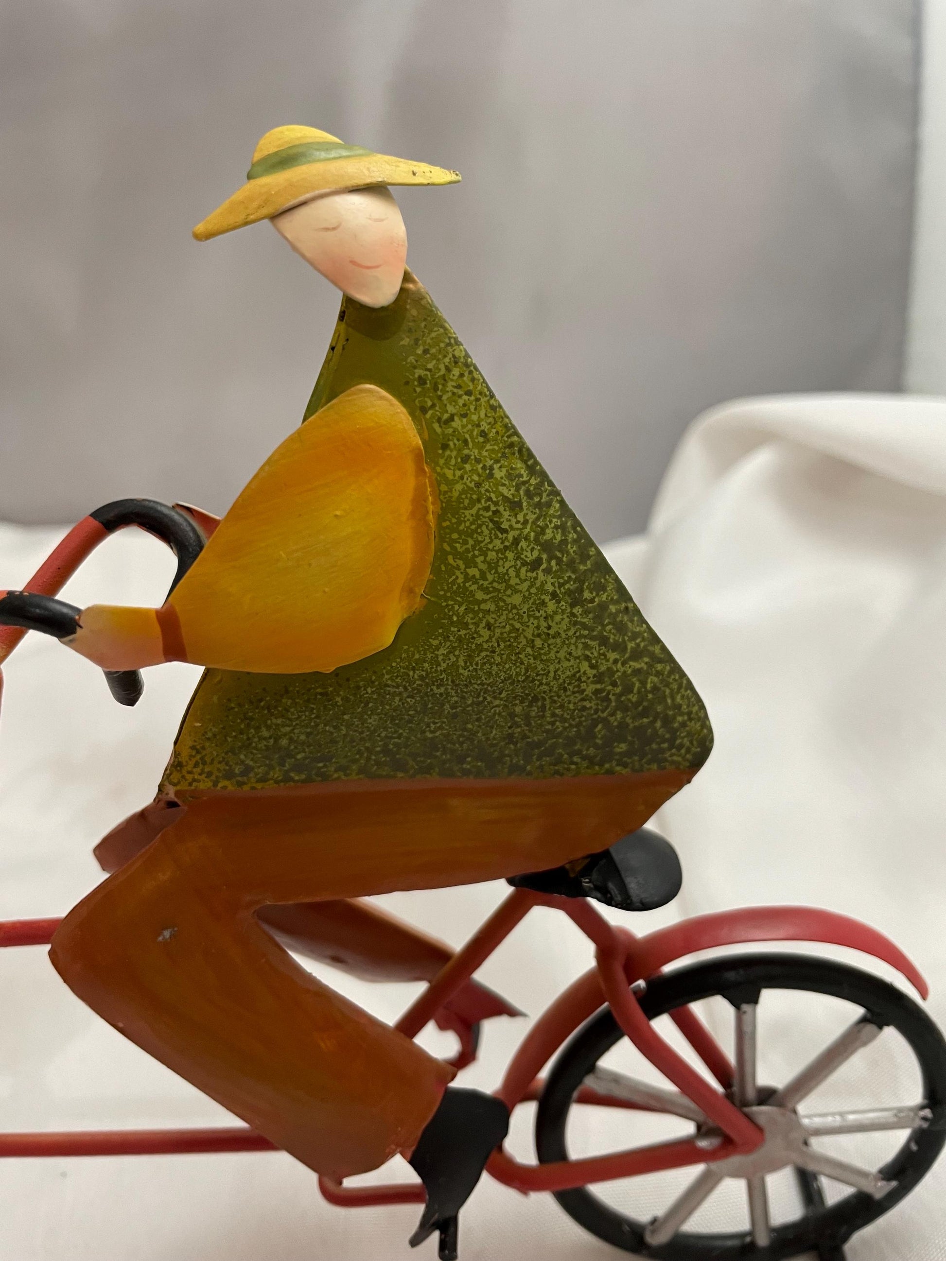 Beautiful day for a ride for Two. sculpted hand painted metal figurine.