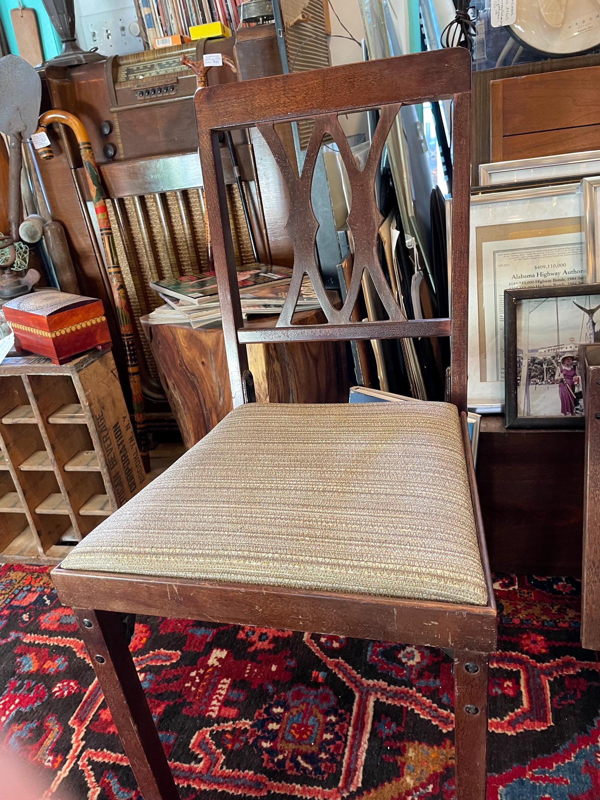 Set of 2 Folding Legomatic Vintage chairs. 1940’s