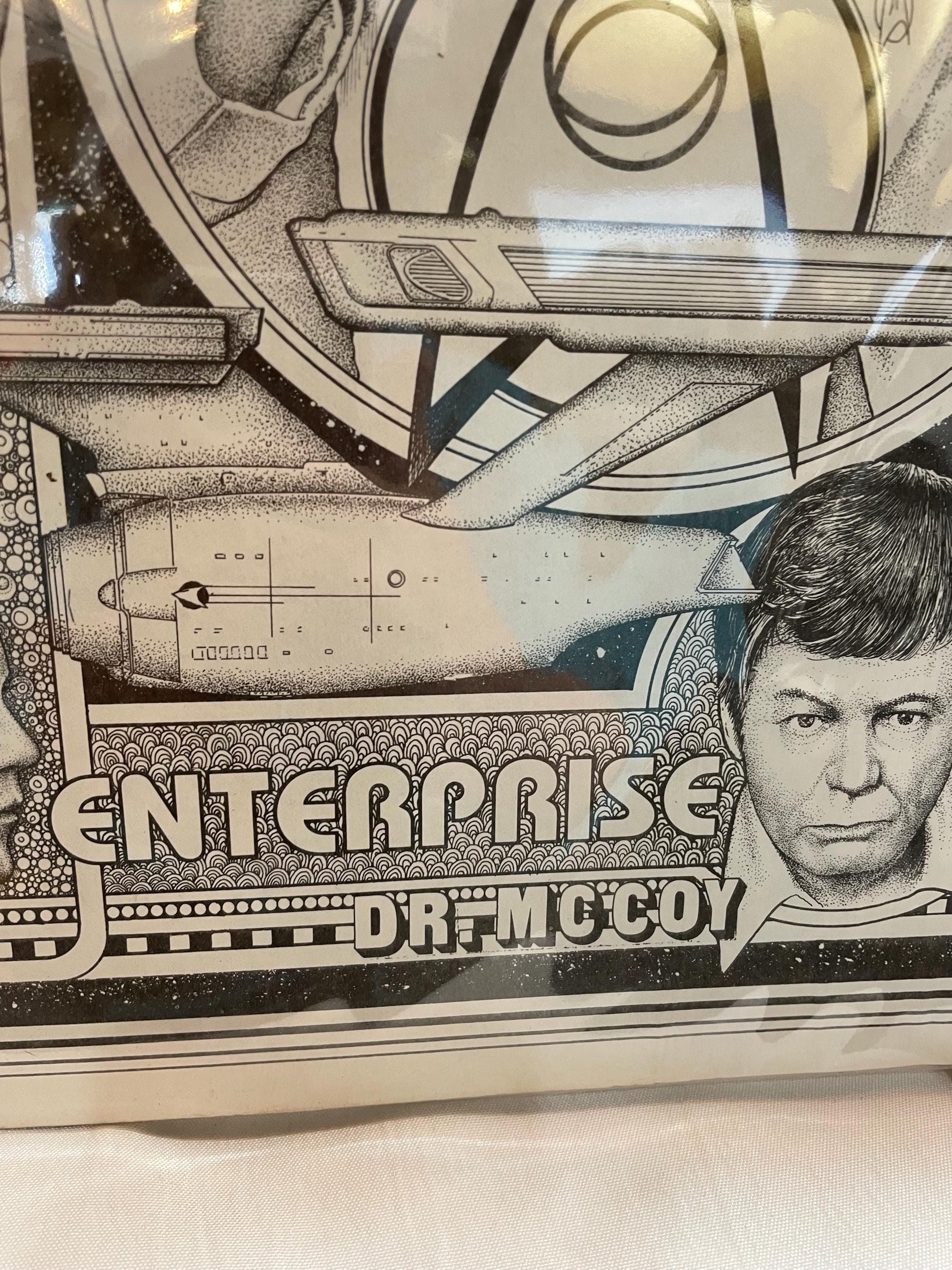 Vintage 1979 Star Trek Paramount poster board . 14x 19.8