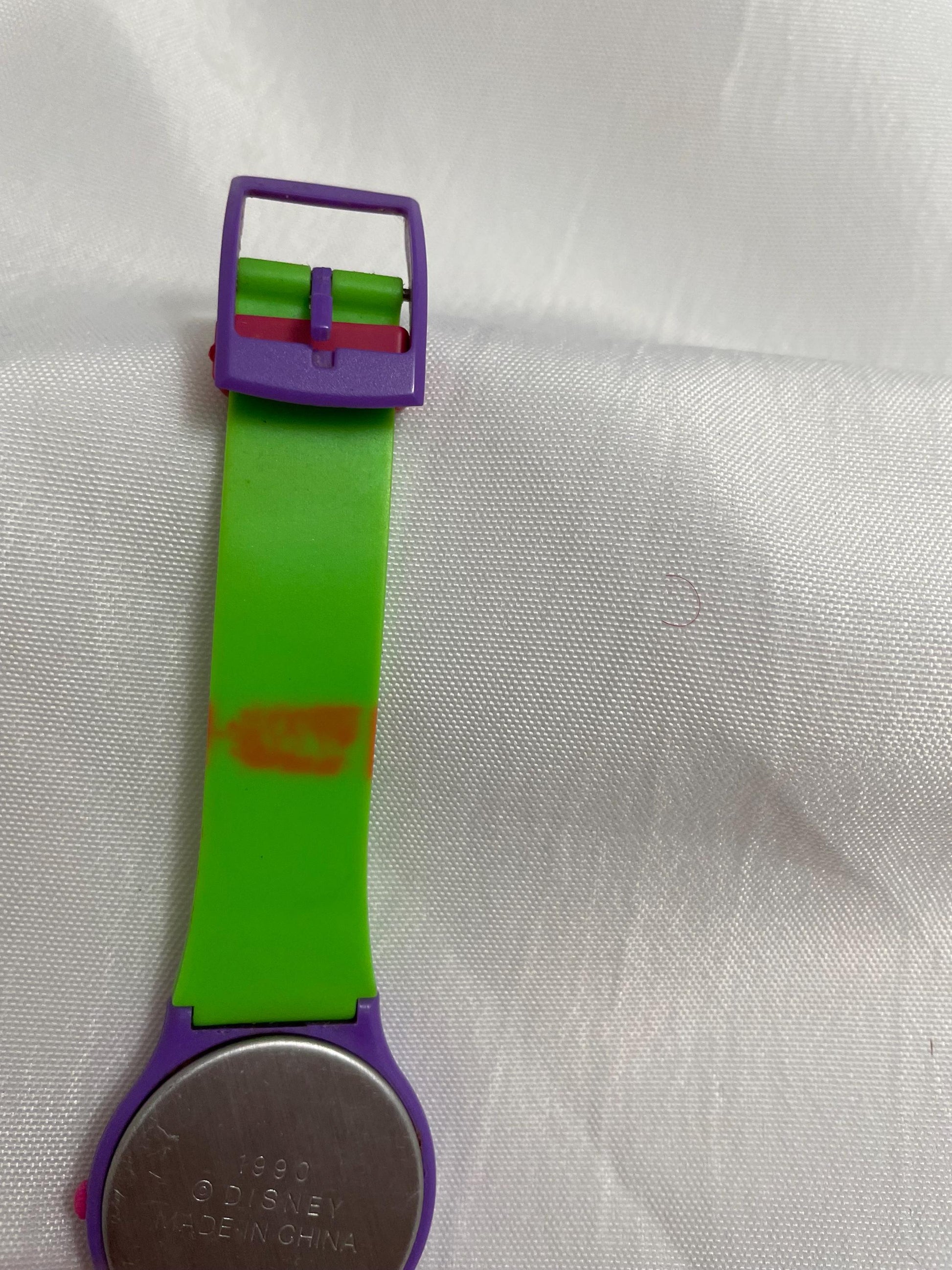 Rare 1990 Disney “The Club” digital round wrist watch. Not working