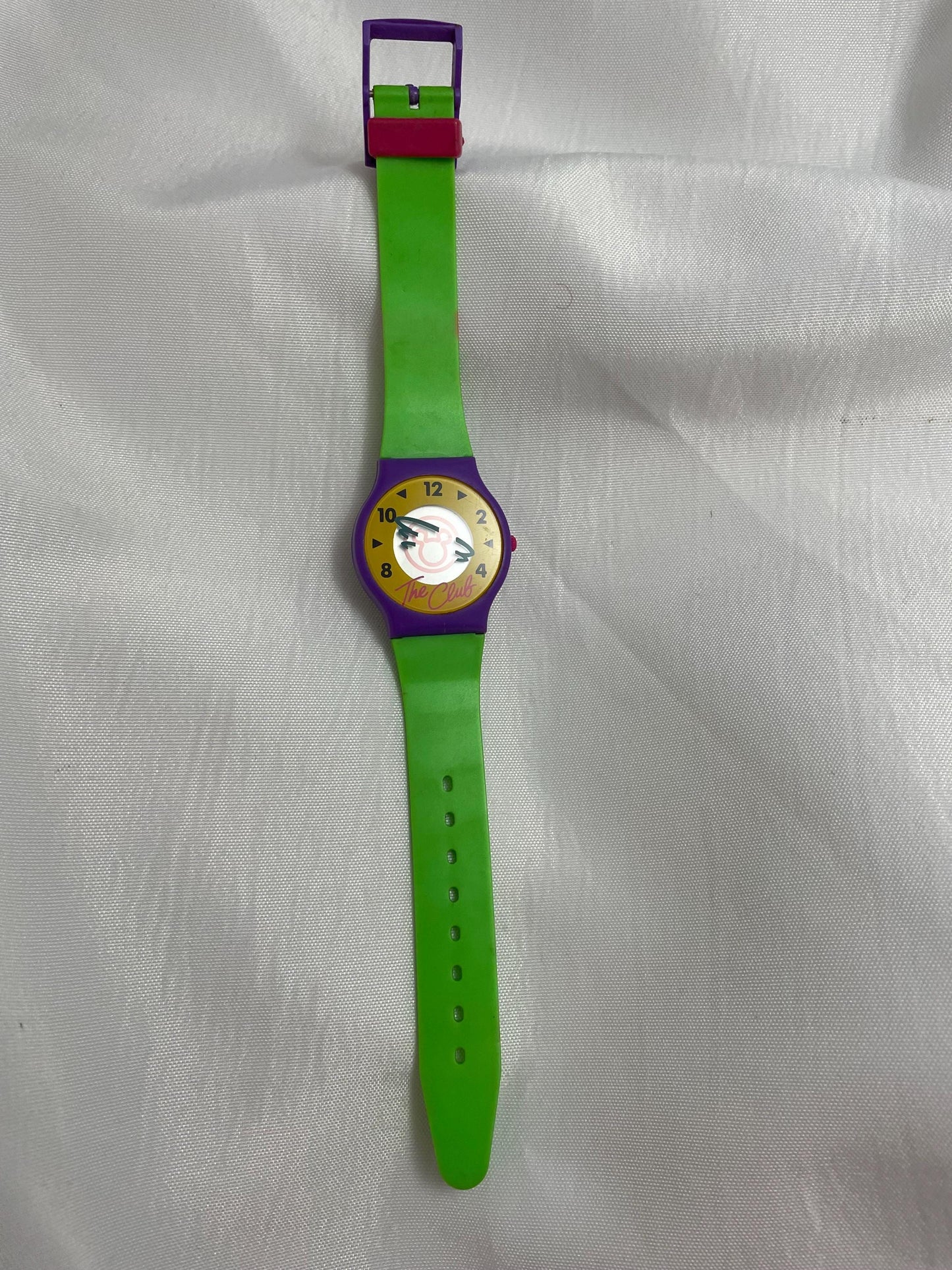 Rare 1990 Disney “The Club” digital round wrist watch. Not working