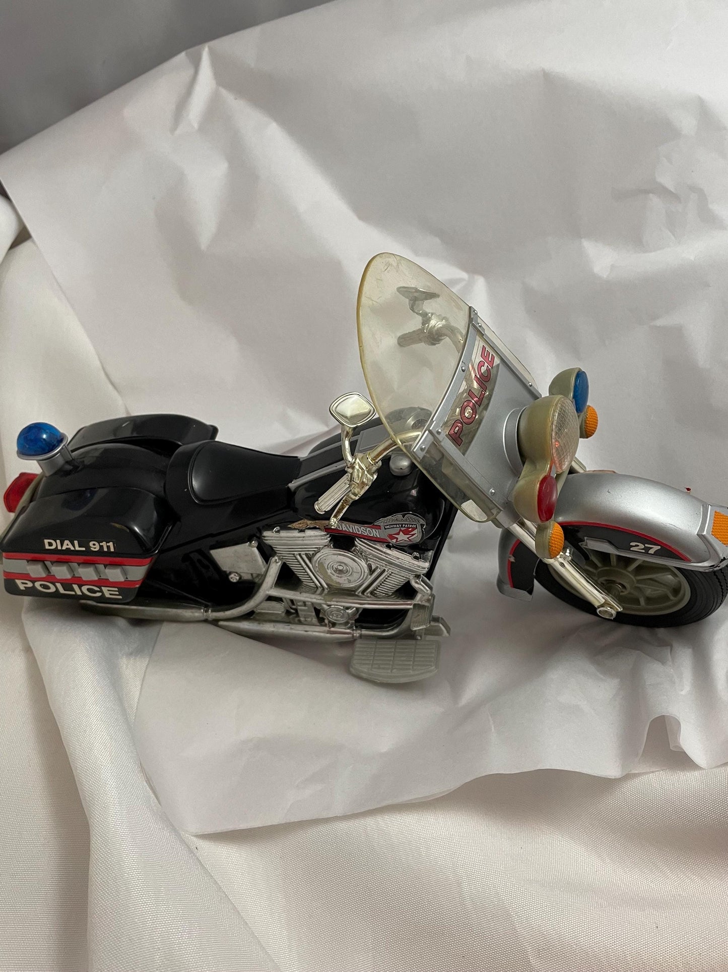 Harley Davidson Highway Patrol Buddy L 1996. works needs battery.