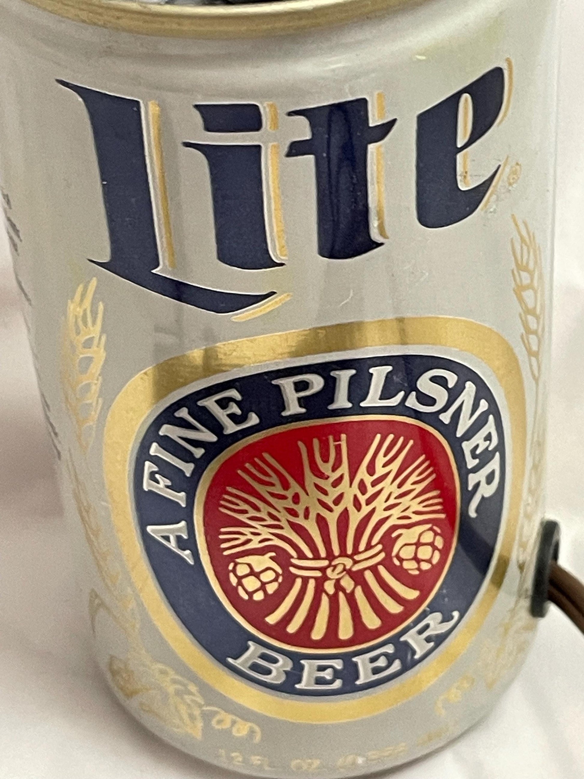 Vintage Pilsner Lite Electrical Light. needs Bulb. working.