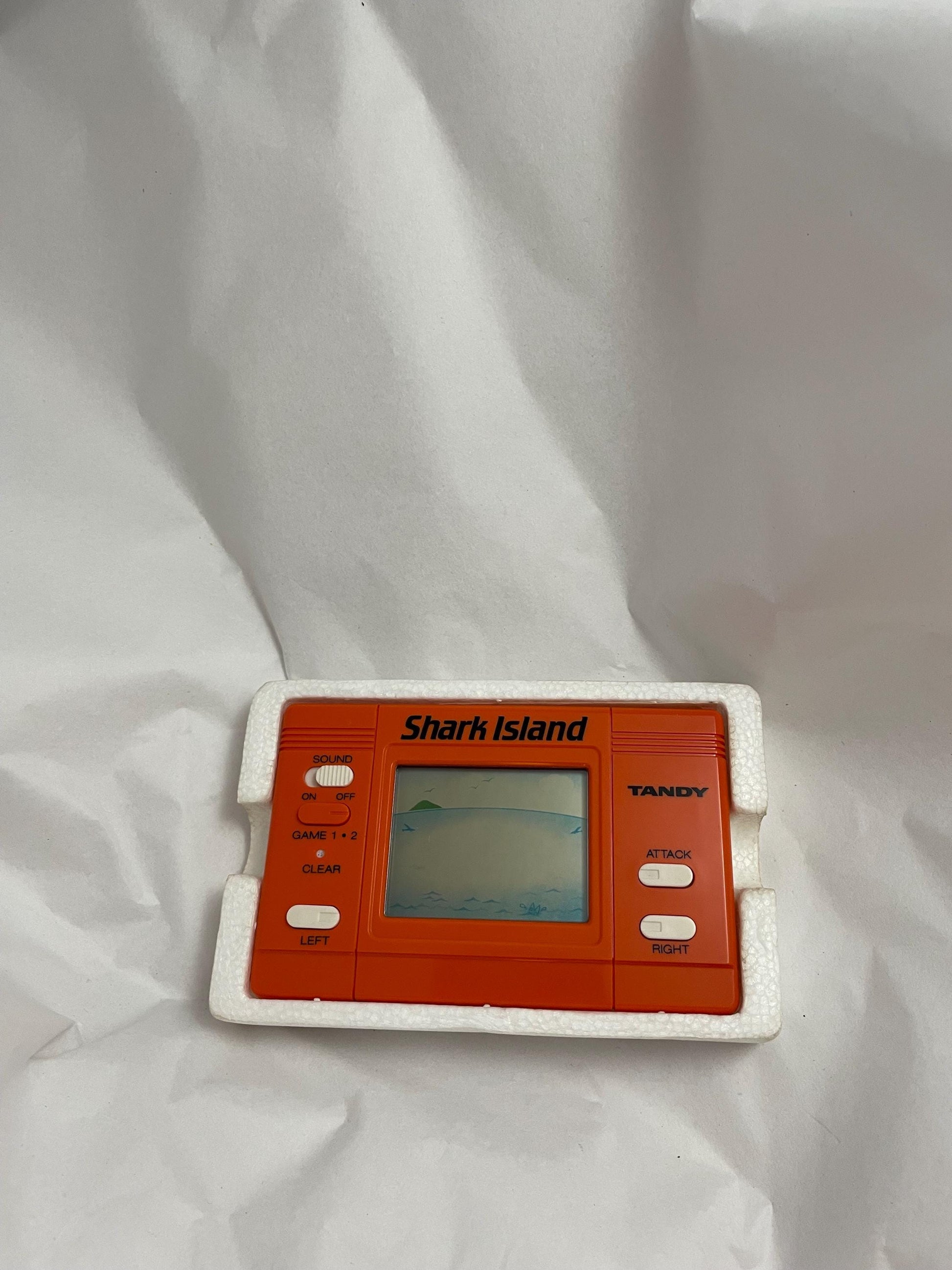 Shark Island Made by Tandy Games. LCD Vintage Game.