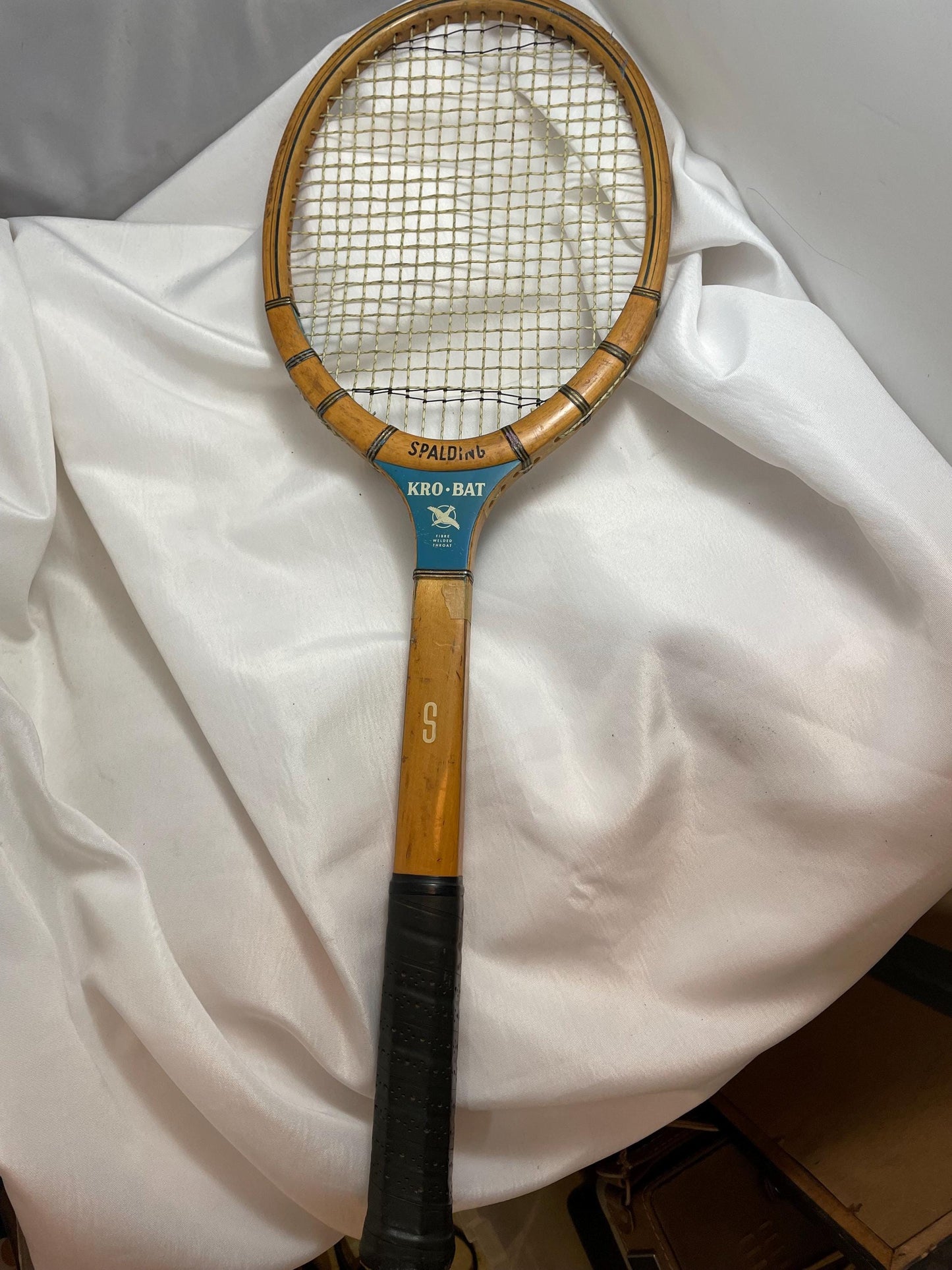 Vintage Official Spalding Wood Raquet.