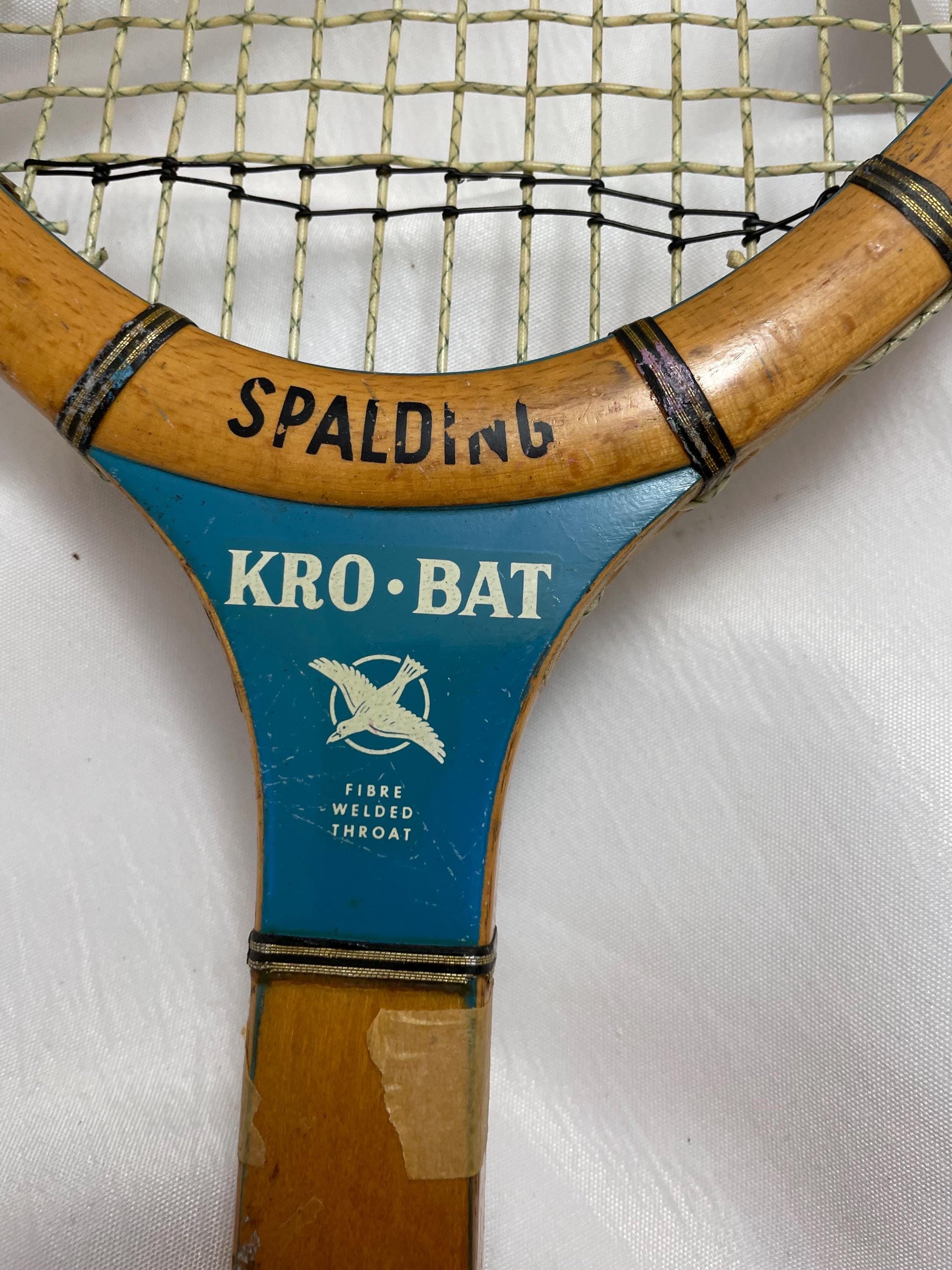 Vintage Official Spalding Wood Raquet.