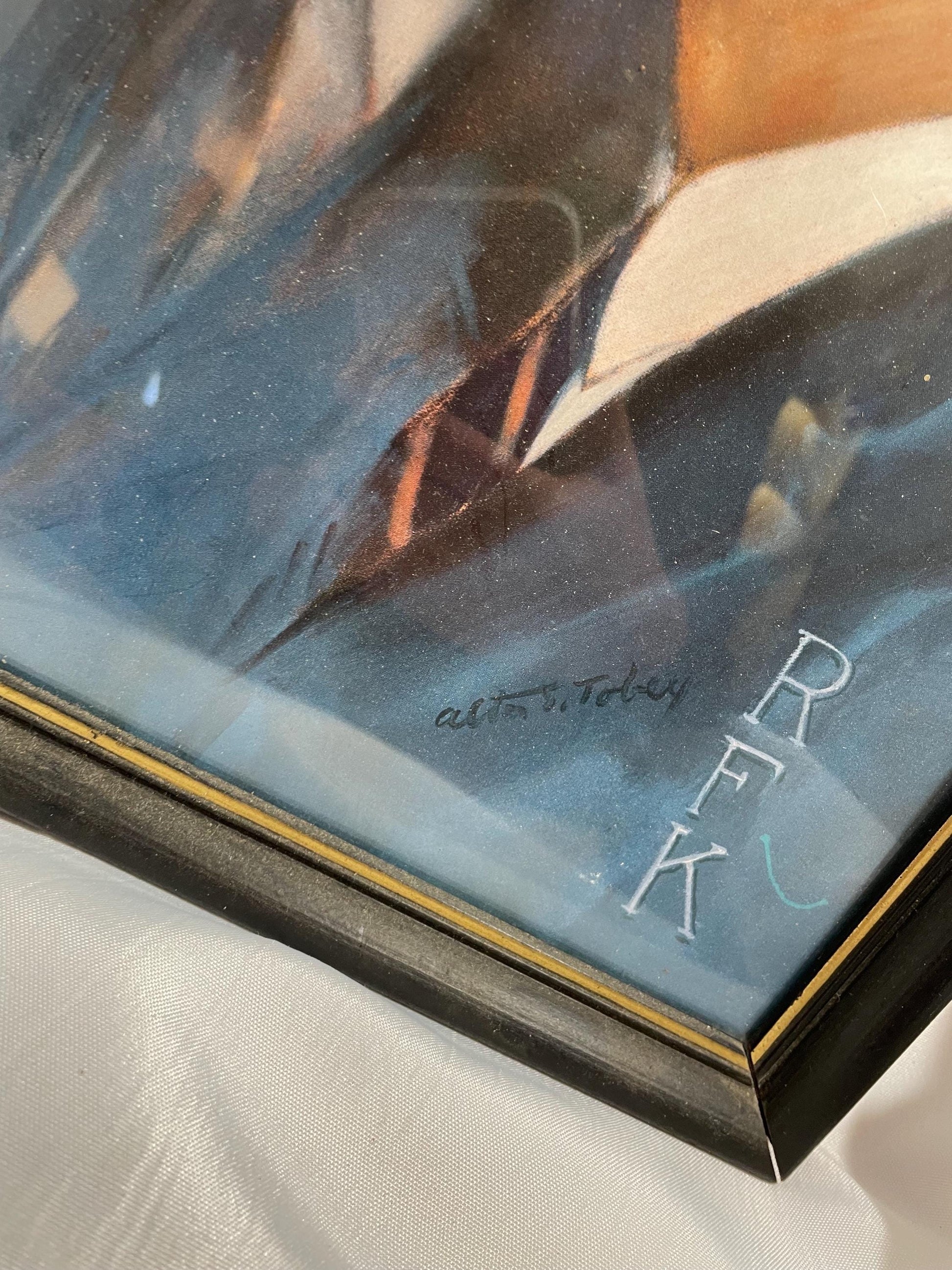President JFK and RFK Signed Lithograph “Brothers”. Framed.