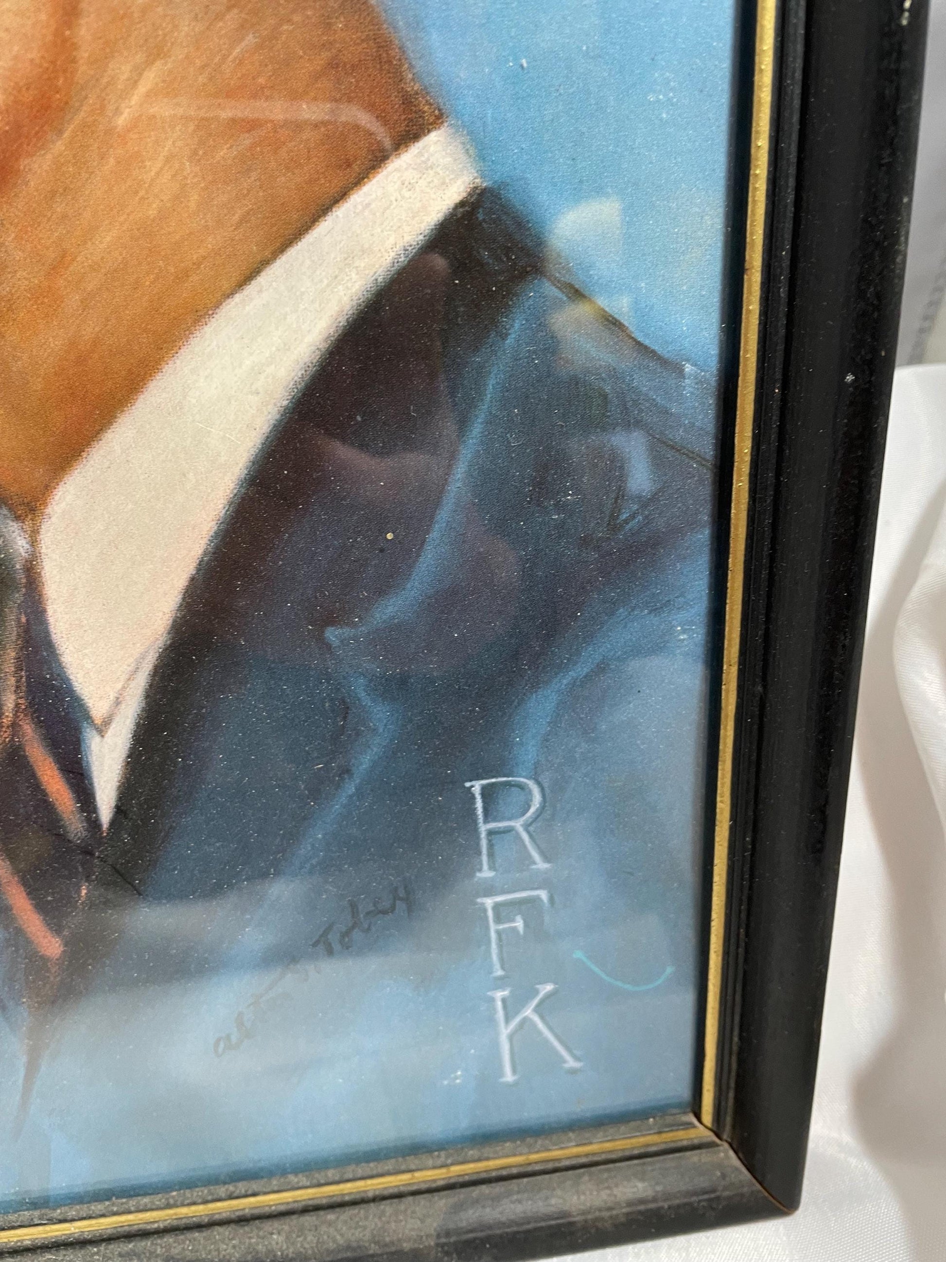 President JFK and RFK Signed Lithograph “Brothers”. Framed.