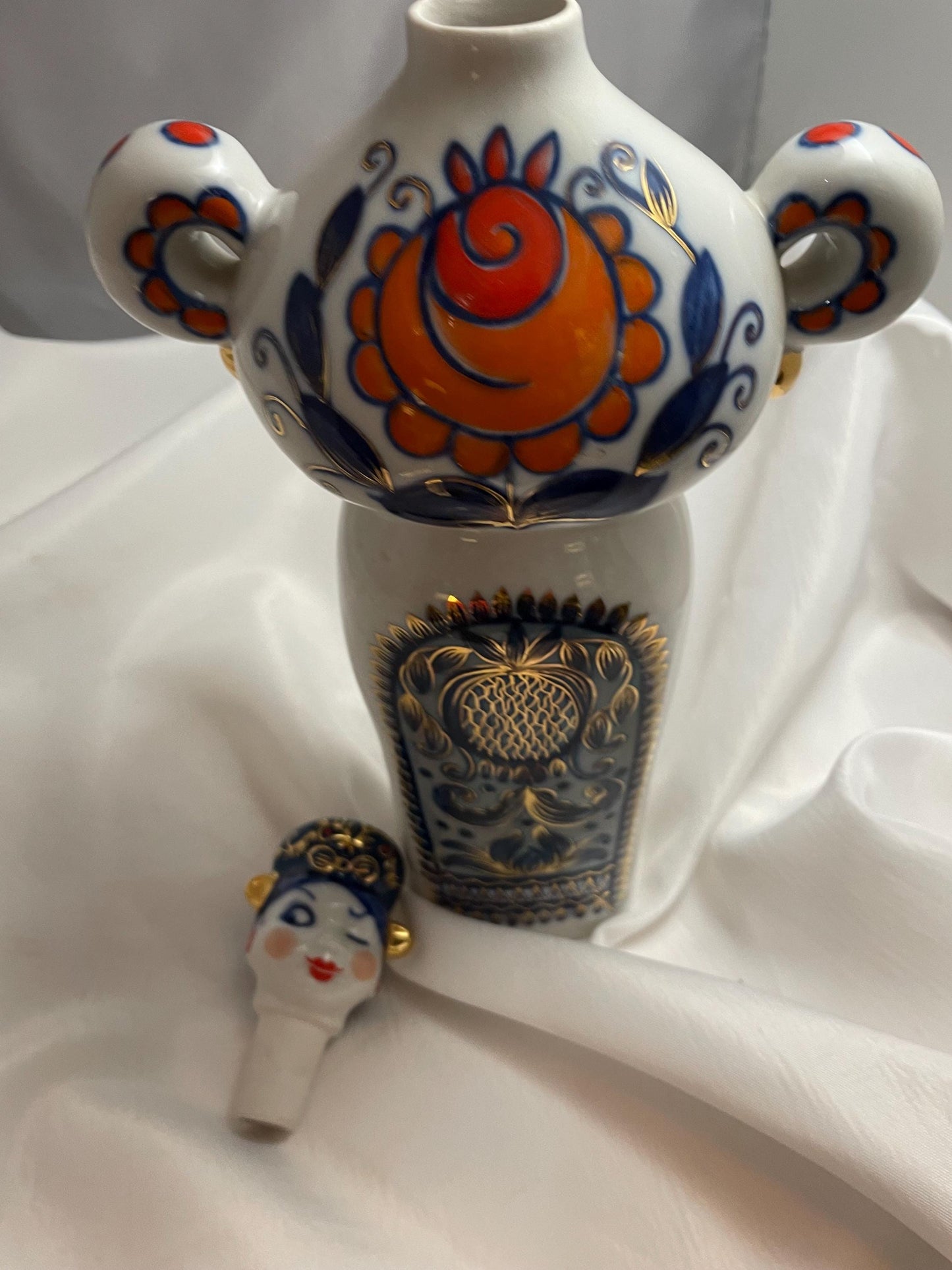 Vintage Korosten “Solomia” Porcelain Decanter.