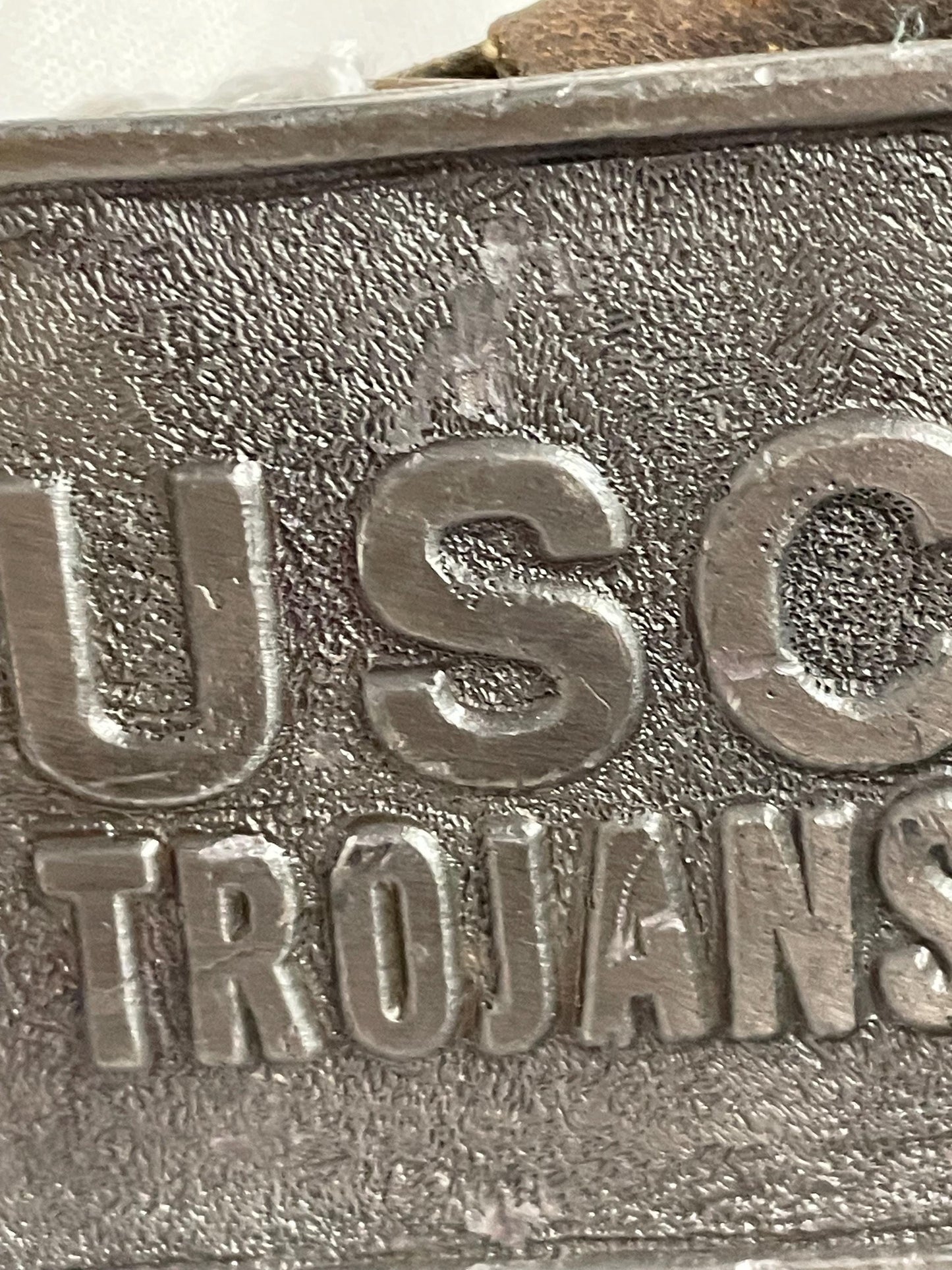 USC Trojans Leather belt with Emblem Buckle.