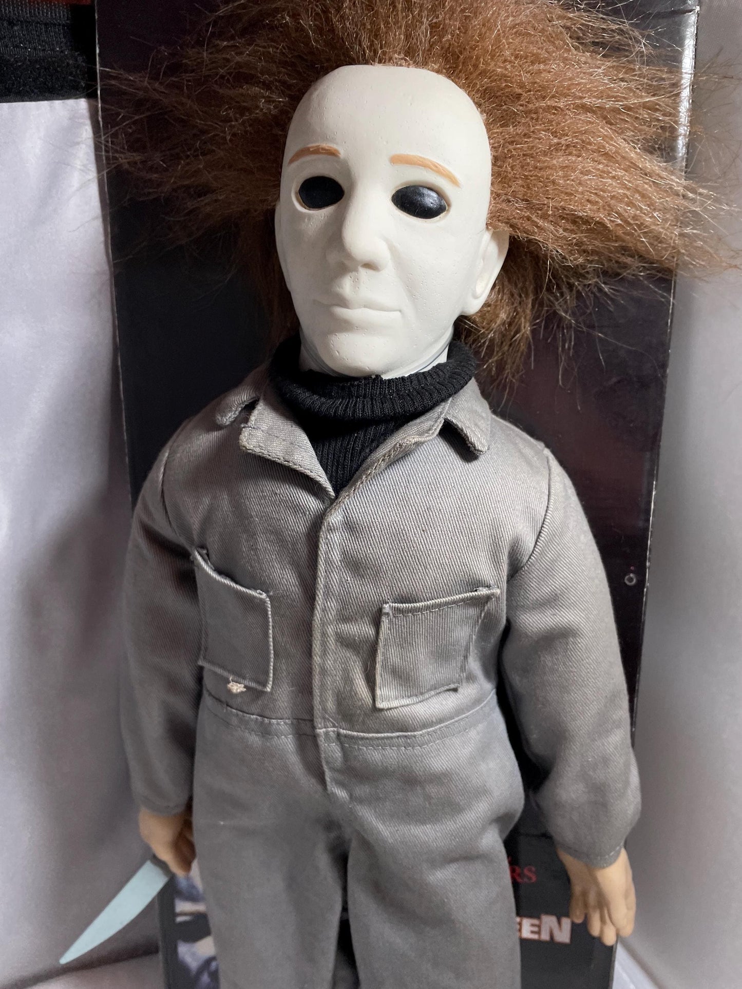 1998 Michael Myers 18” Talking doll RIP Series Spencers Gifts. Halloween.