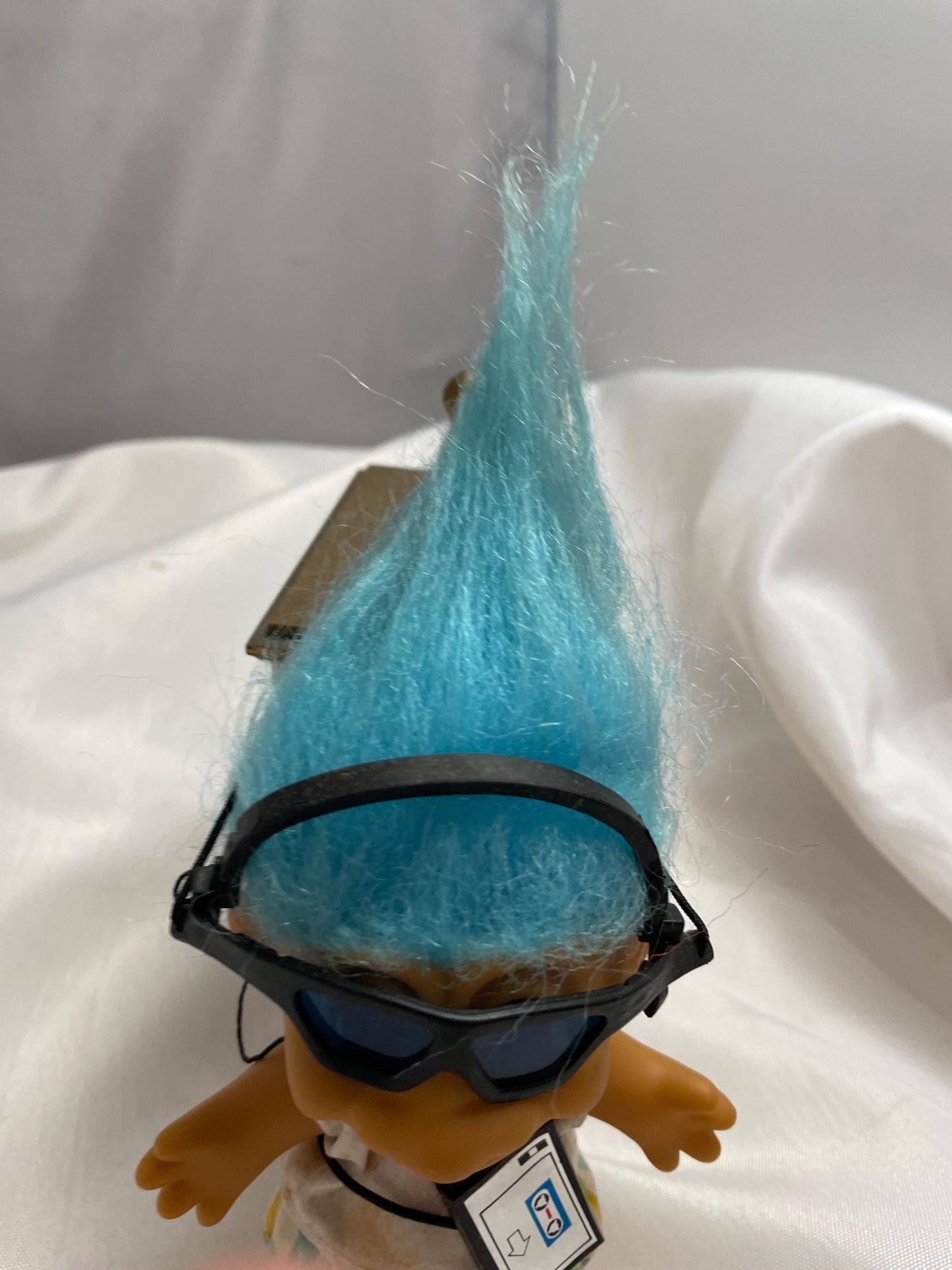 who doesn’t Love a Troll! 1980’s Boho Troll Doll w/ Walkman, headphones and Sunglasses. 5”.