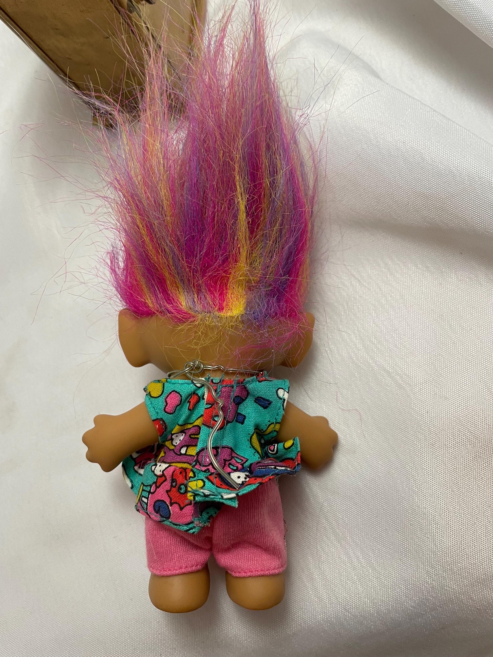 Trolls! Bright of America Rainbow Troll w/ Earring. 4 1/2”.