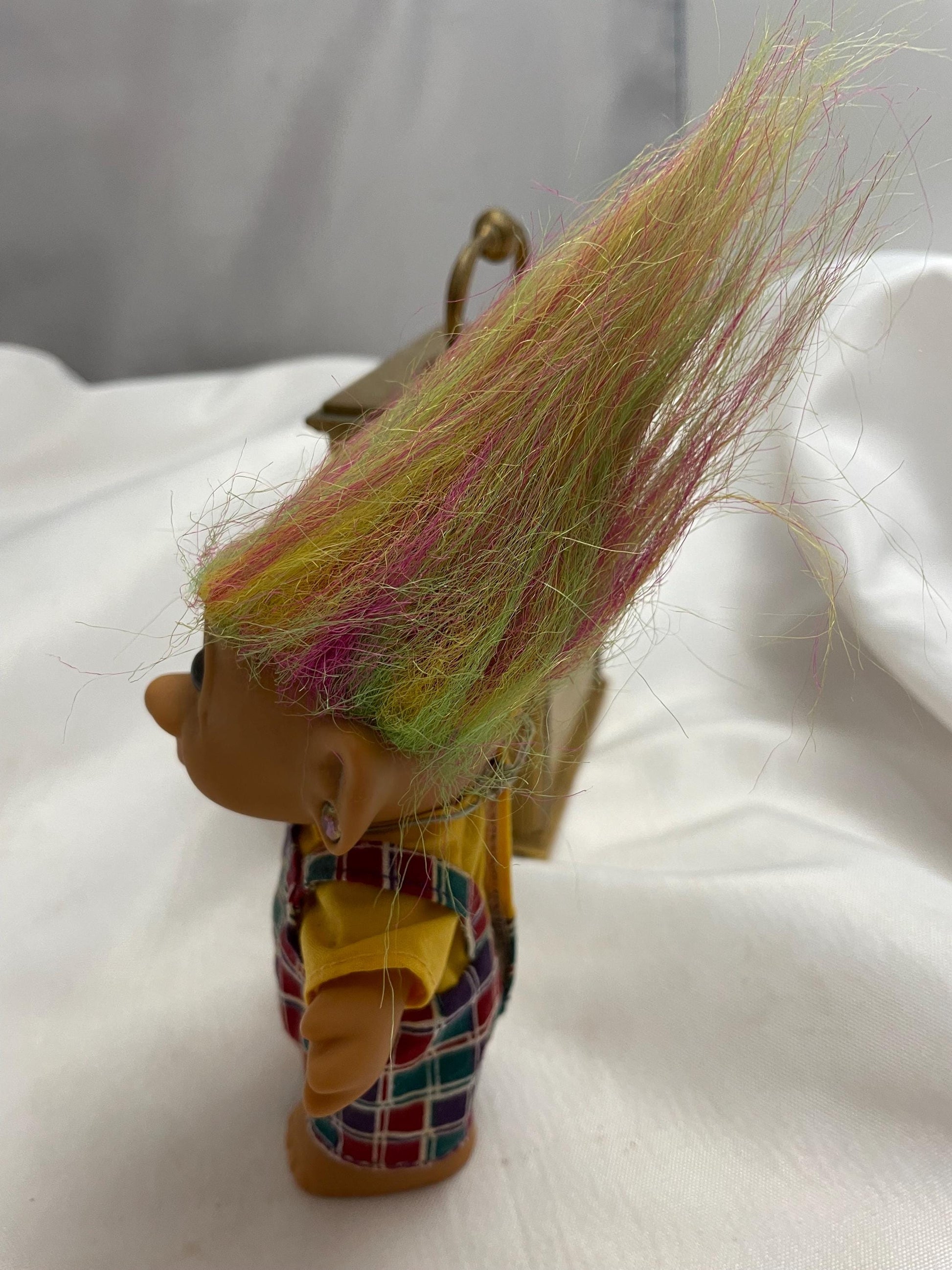 Trolls! Bright of America Rainbow Troll w/ Earring. 4 1/2”.